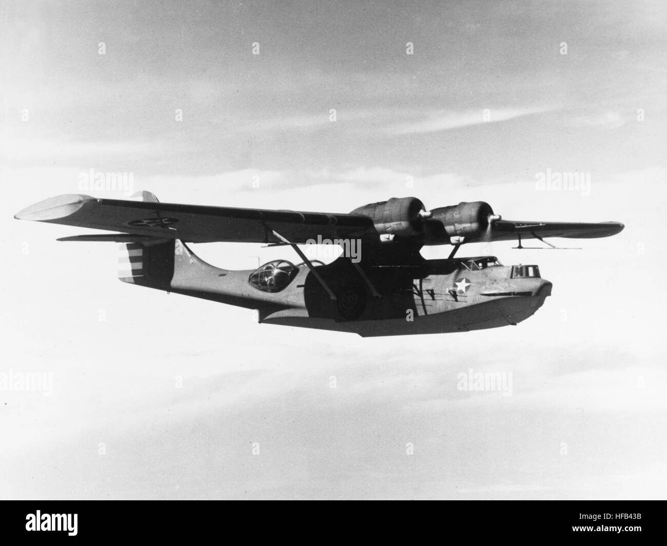 Usaf Pby Rescue Pby 5a water landing Black and White Stock Photos & Images - Alamy