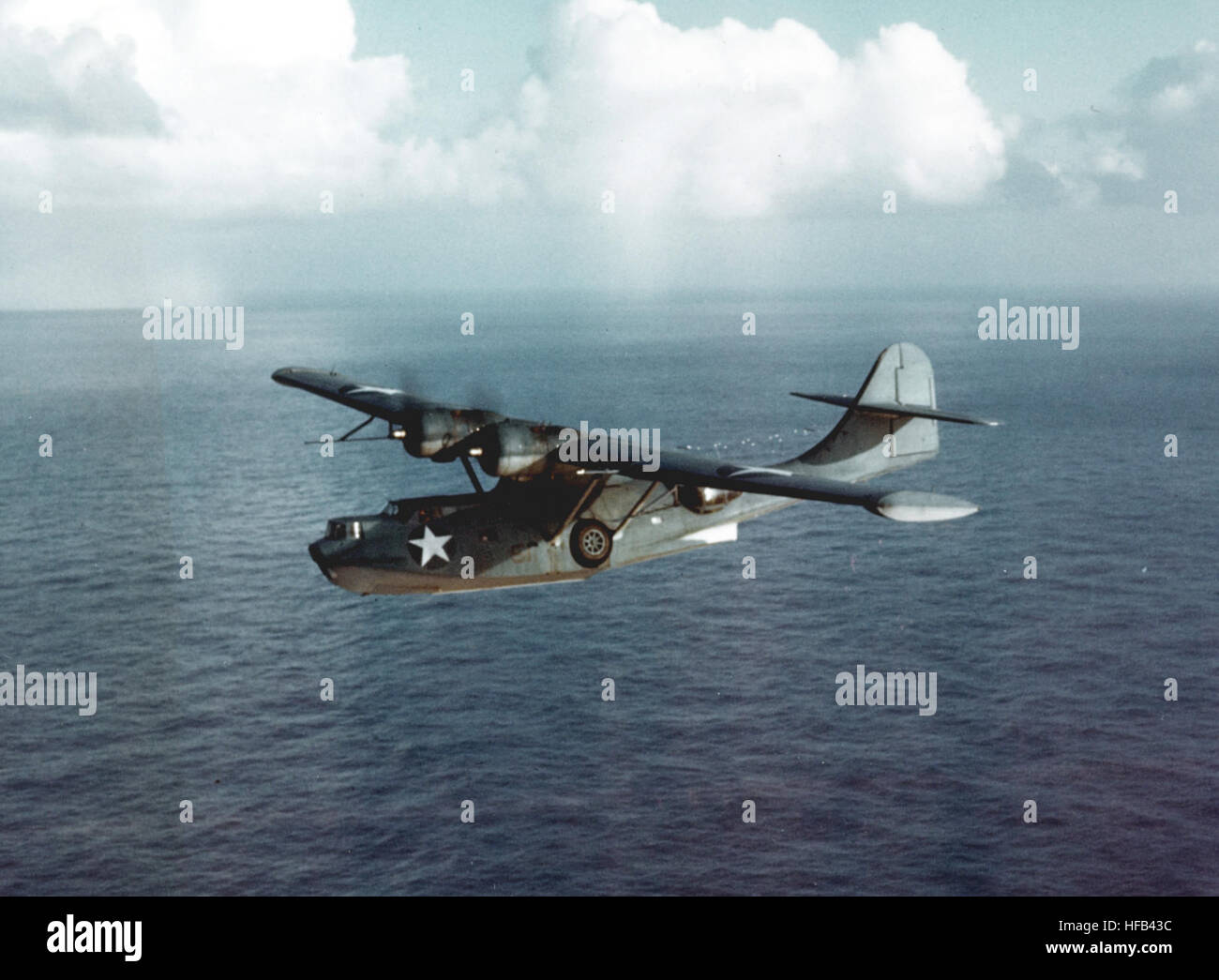 Usaf Pby Rescue Consolidated PBY-5A Catalina flying boat conducts maritime patrol and ...