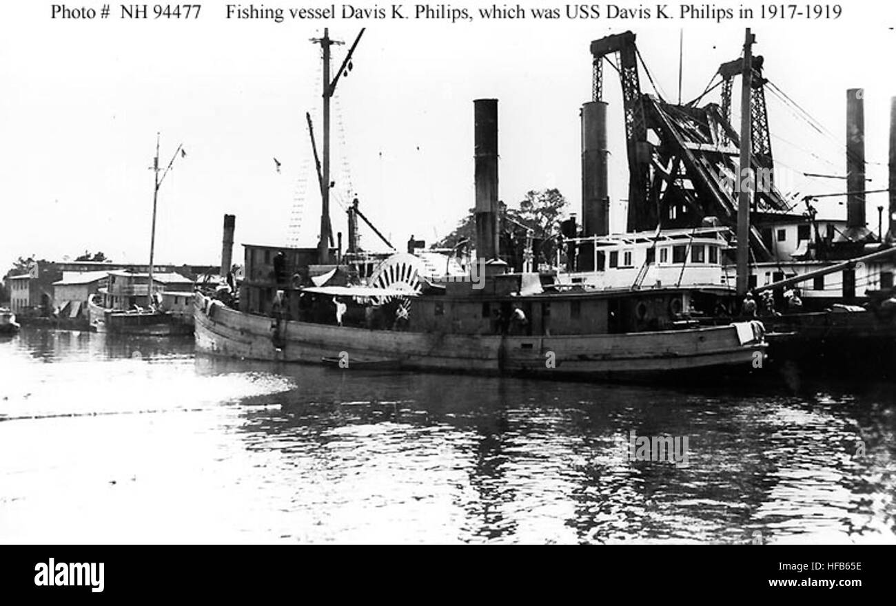 Davis K. Philips (American Menhaden Fishing Vessel, 1877) Stock Photo