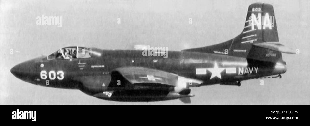 Douglas F3D-2 VC-4 Korea Stock Photo