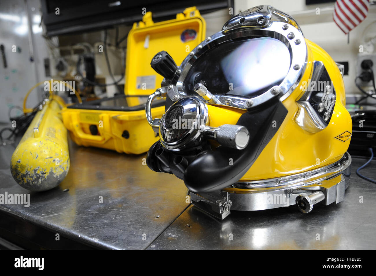 Diving equipment from the U.S. Navy's Deep Submergence Unit is