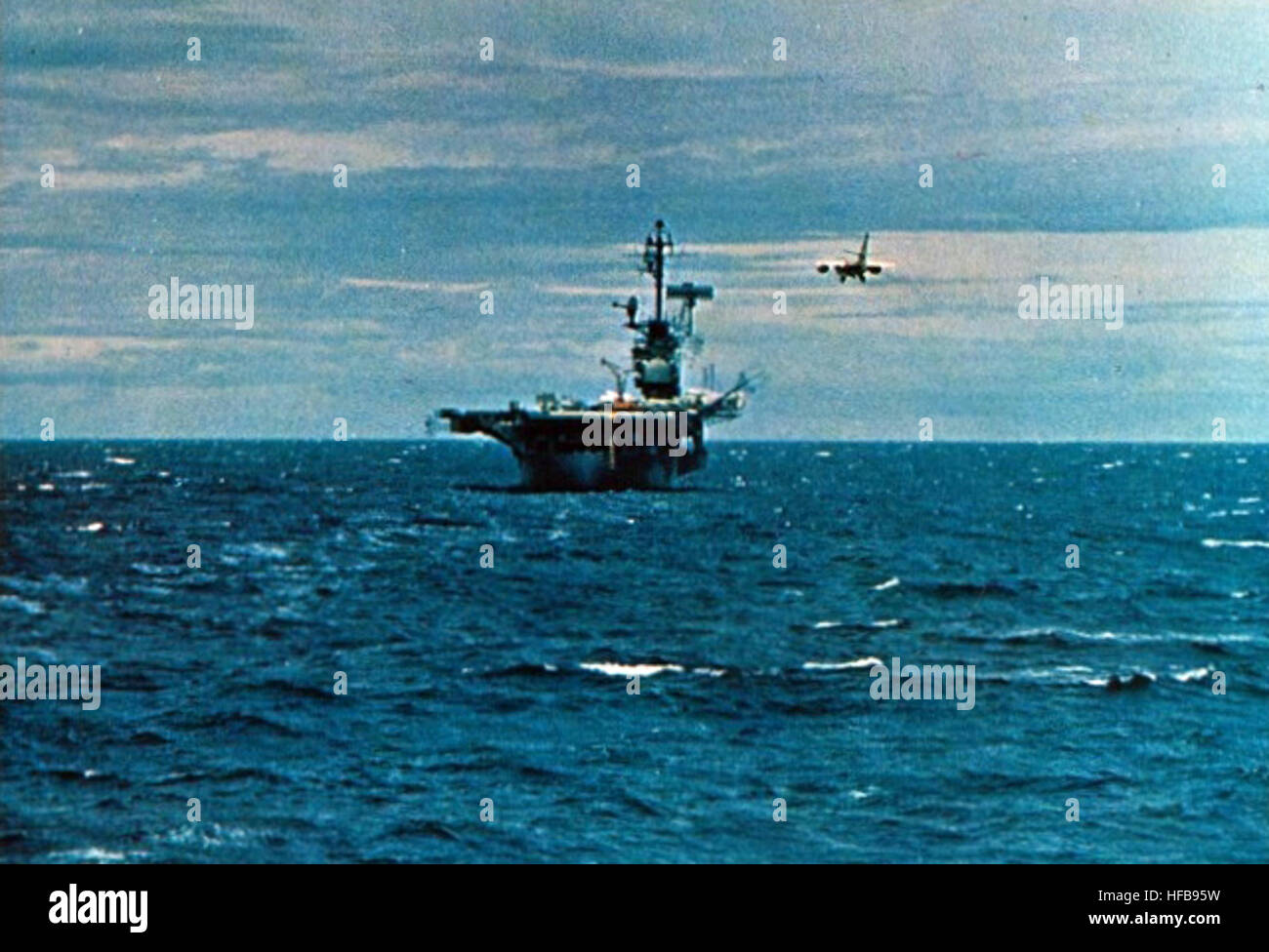 EKA3B VAQ130 approaching USS Ticonderoga (CVA14) off Vietnam 1969