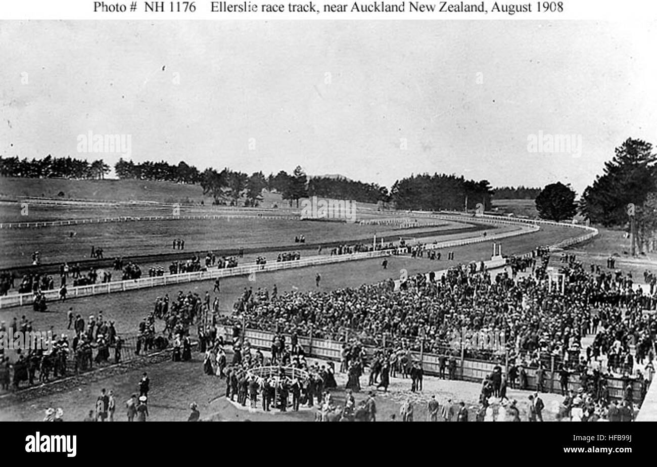 Ellerslie racecourse, Auckland, New Zealand 1908 Stock Photo Alamy
