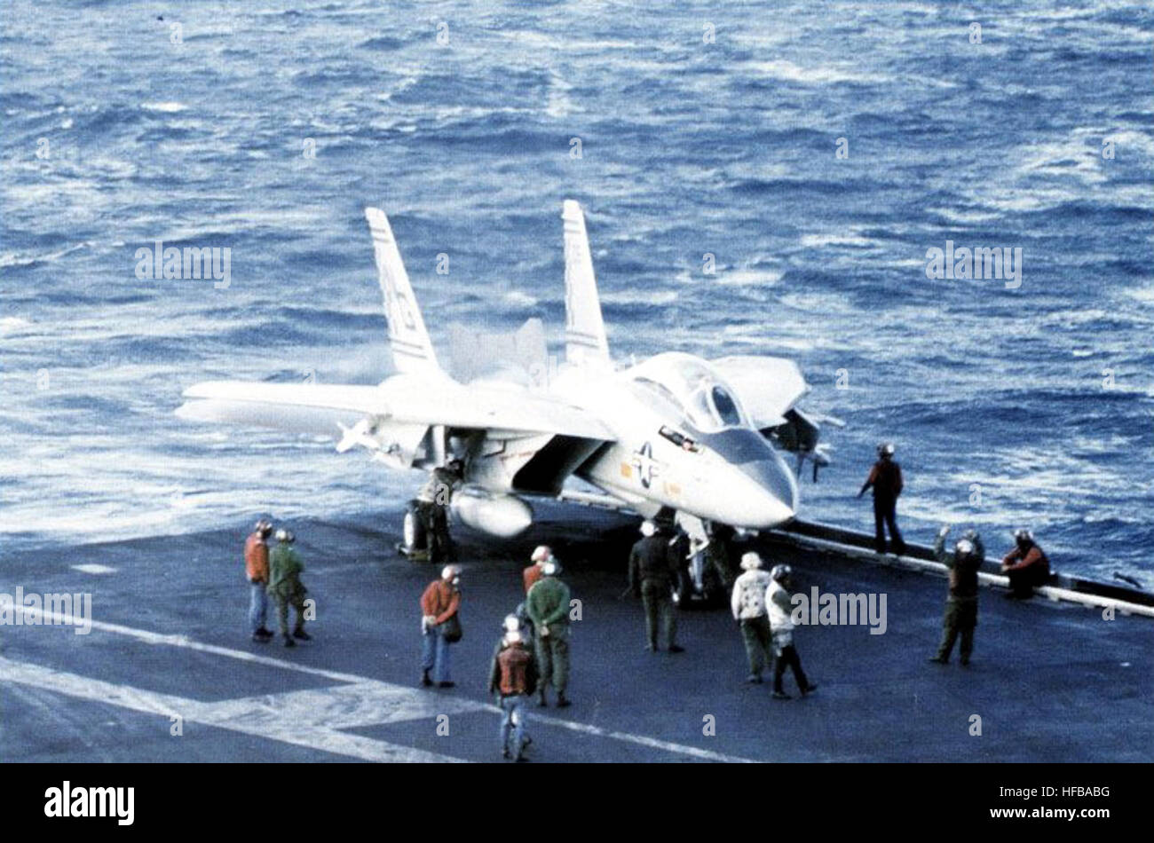 F 14a Of Vf 211 On Uss Constellation Cv 64 C1978 Stock Photo Alamy