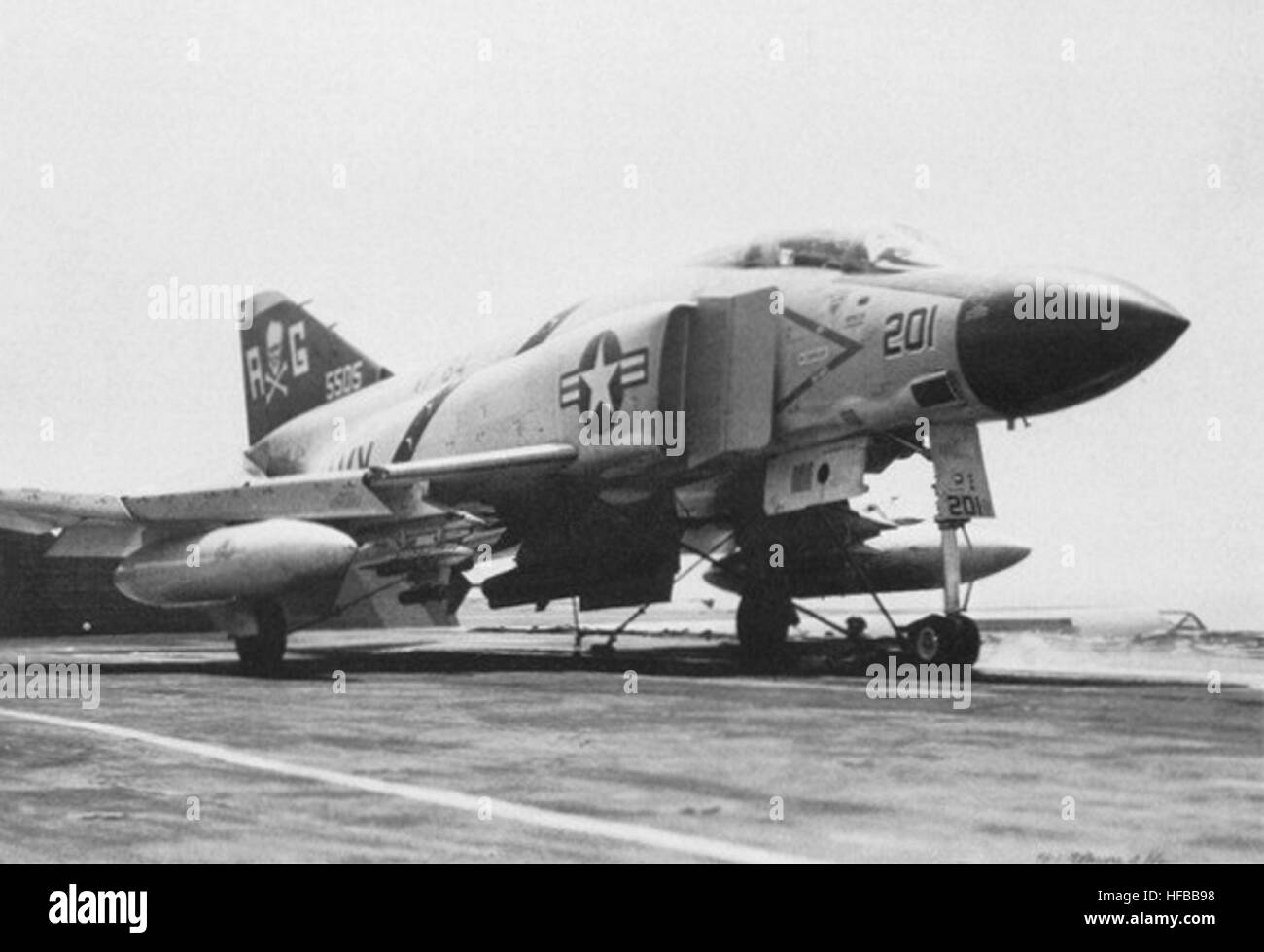 F-4J Phantom II of VF-84 squadron launches from USS Independence