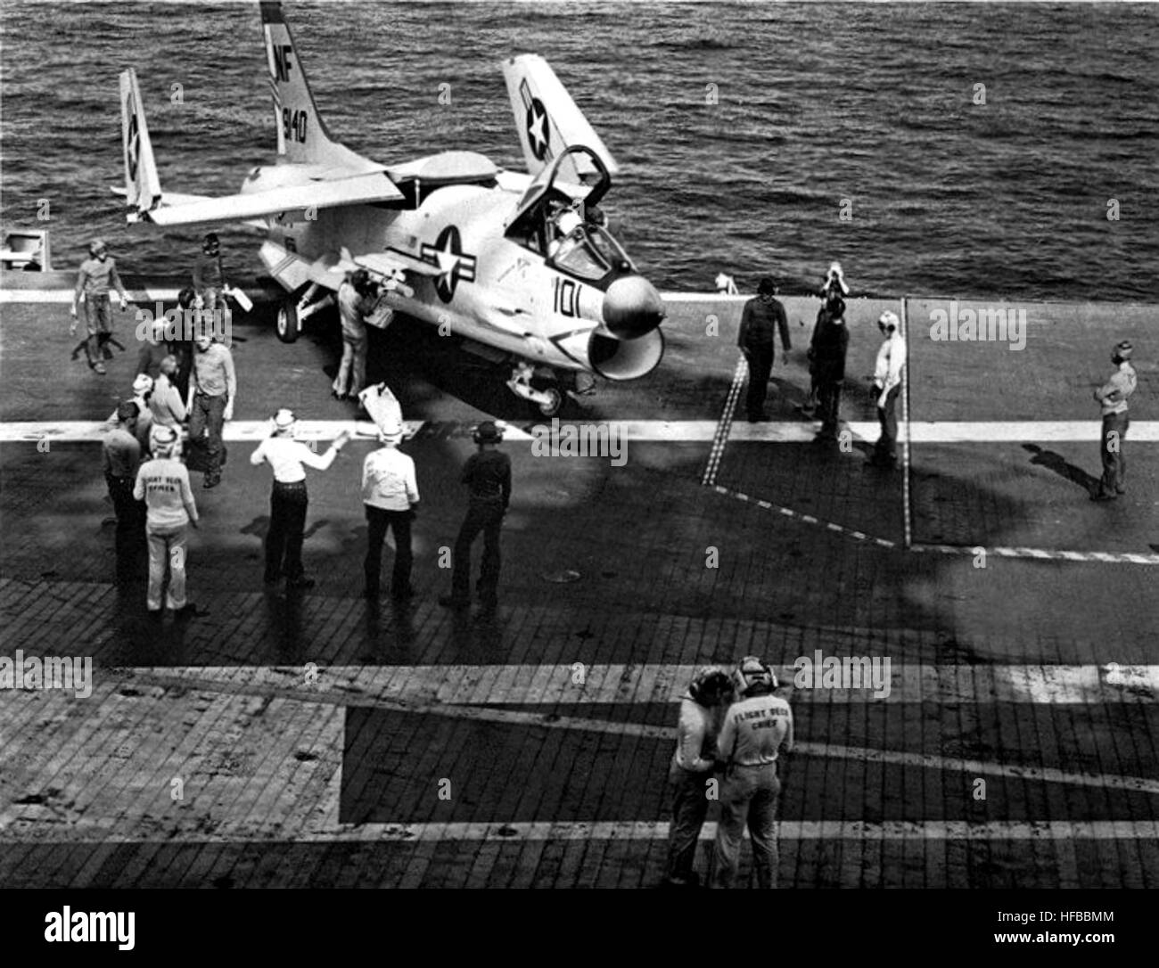 F8E of VF51 on USS Ticonderoga (CVA14) in 1963 Stock Photo Alamy