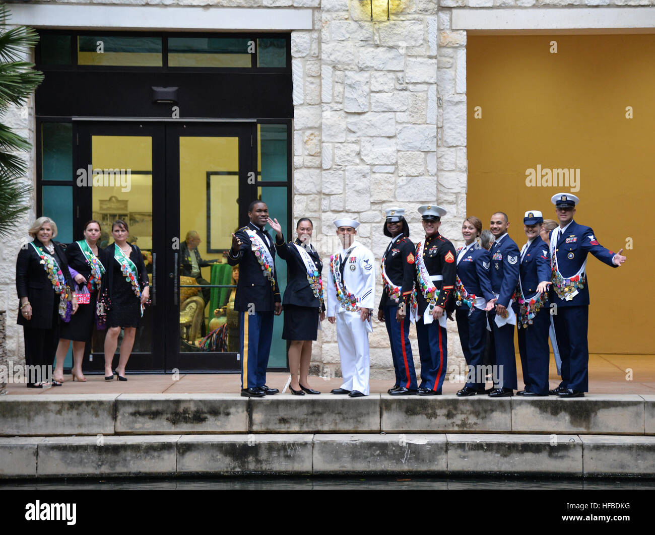 Military ambassadors from Joint Base San Antonio participate in the ...