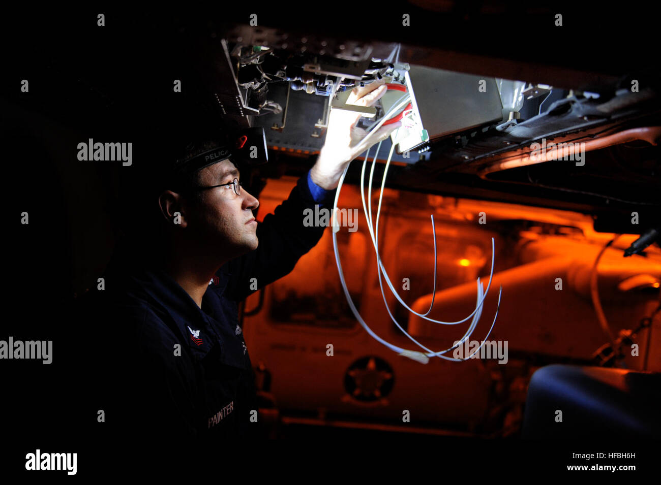 PACIFIC OCEAN (Oct. 16, 2012) Aviation Electrician's Mate 1st Class ...
