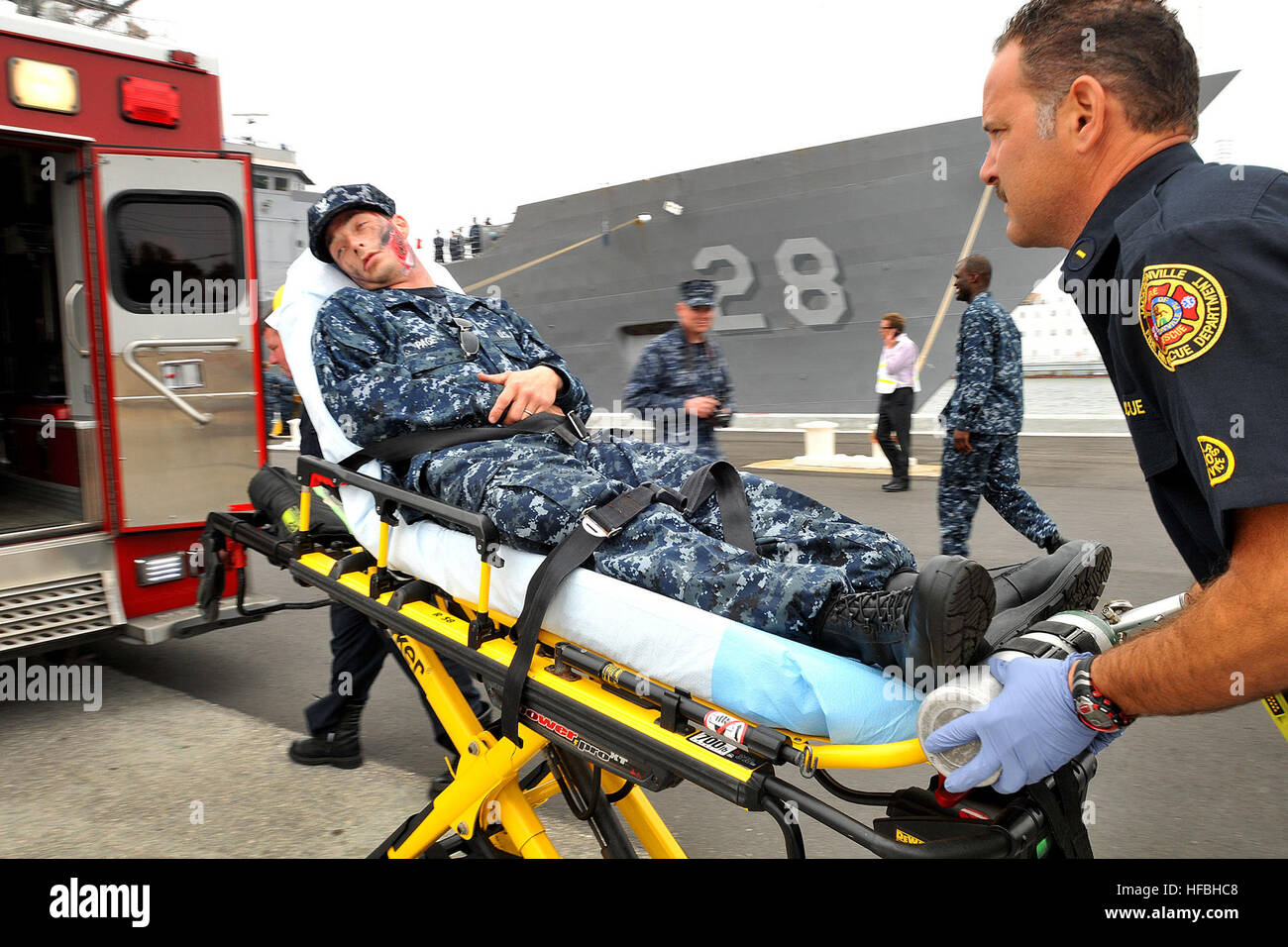 Fire fighters training with shield hires stock photography and images