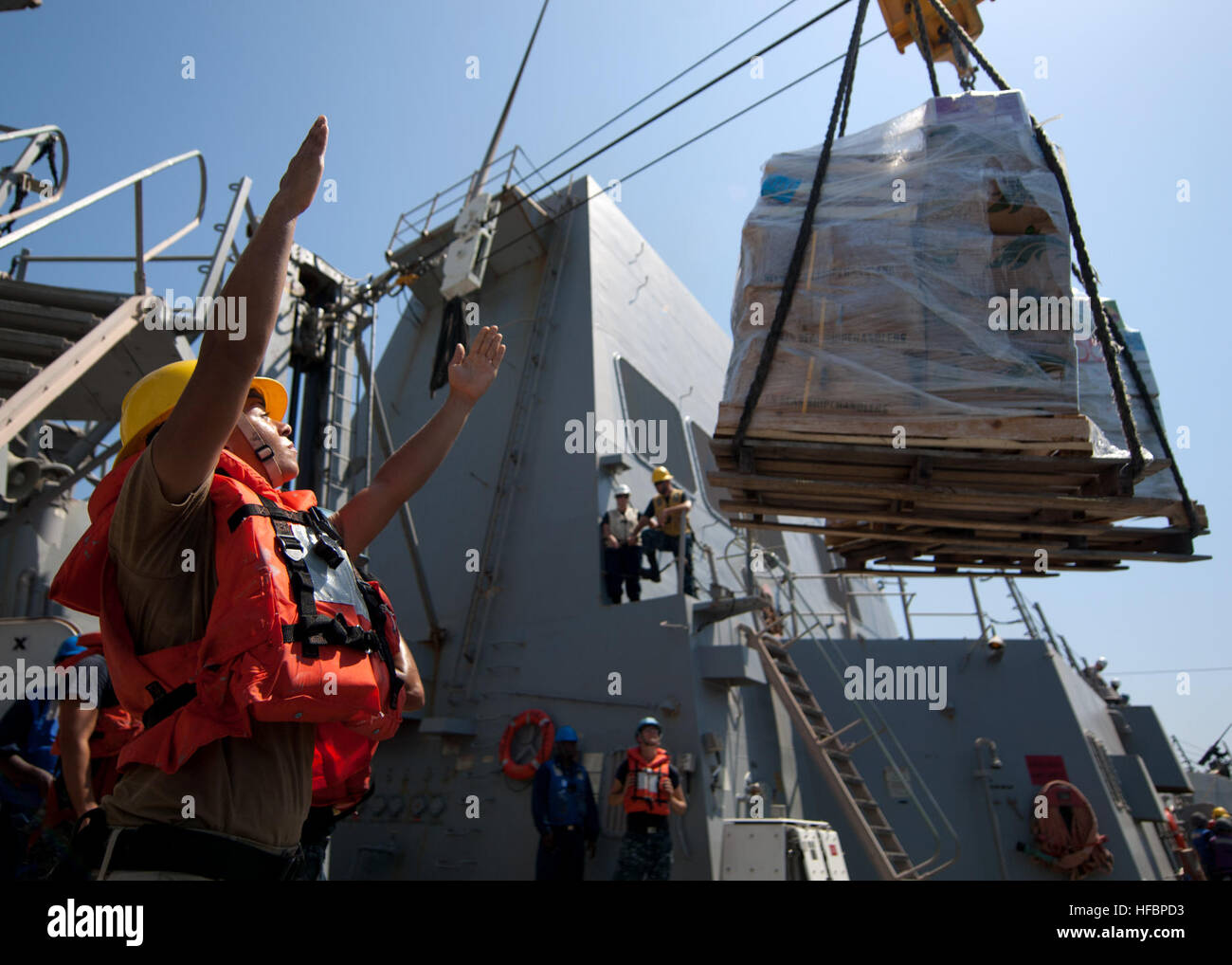 U.S. 5TH FLEET AREA OF RESPONSIBILITY (Sept. 18, 2012) Boatswain's Mate 2nd Class Dominique