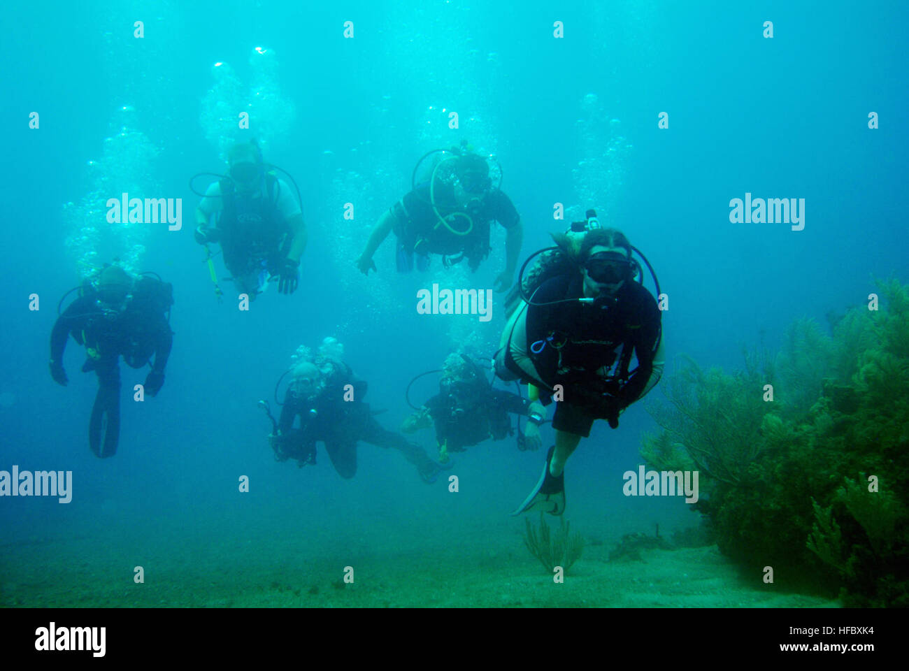 Soldiers undertaking disabled scuba diving program hires stock