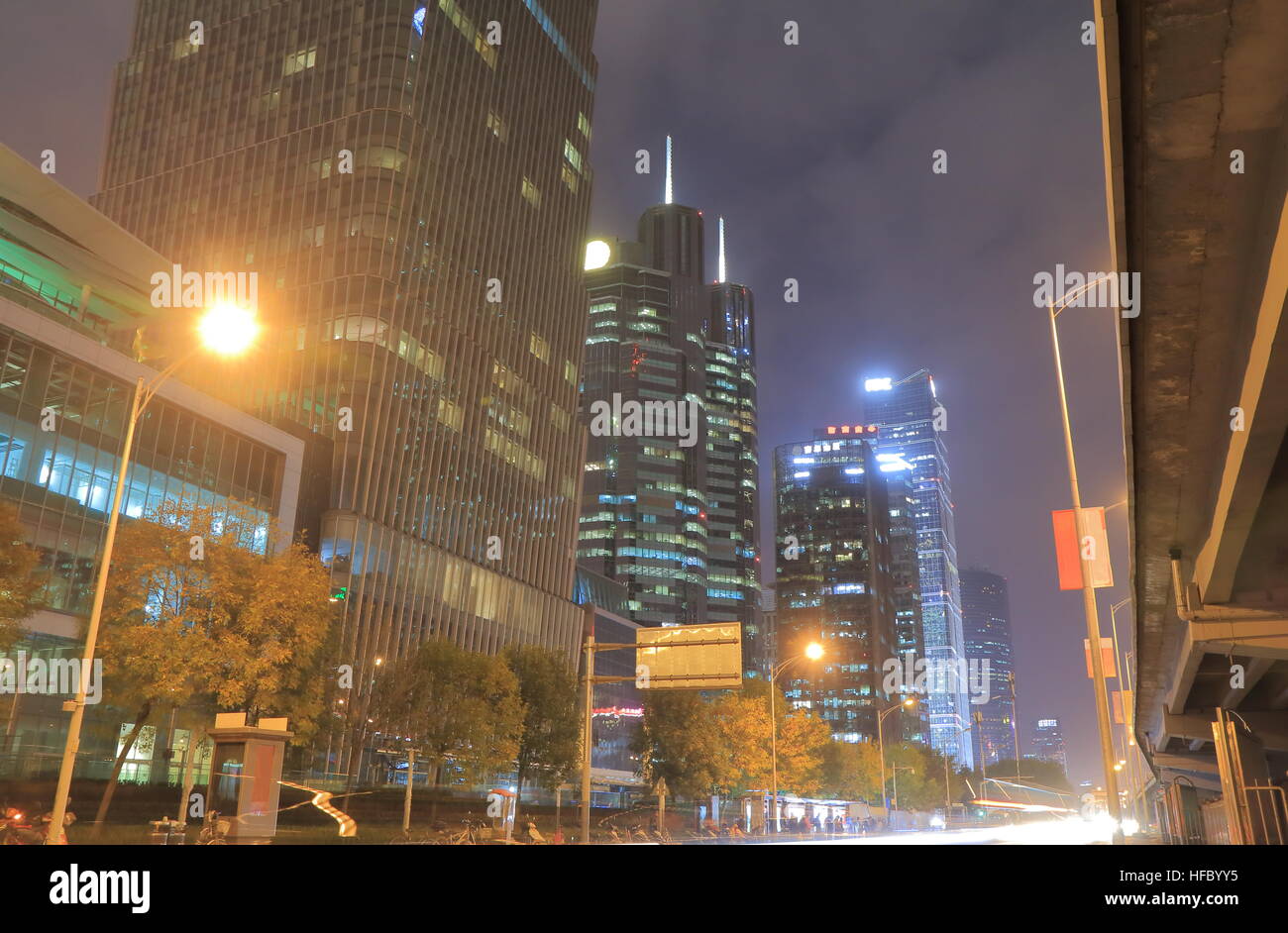 Modern architecture cityscape in Guomao business district Beijing China ...