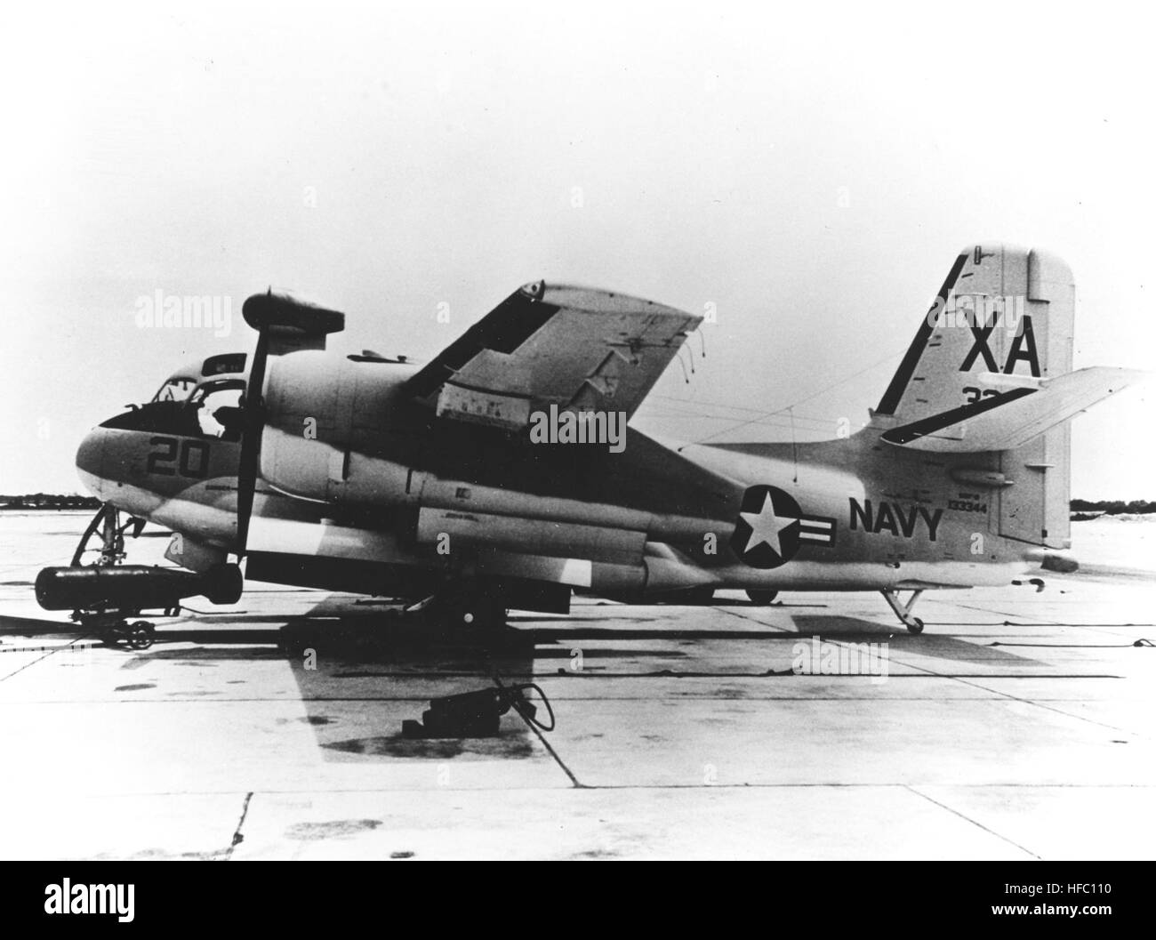 Grumman S2F2 Tracker of VX1 with Mk 101 Lulu nuclear depth bomb c1960