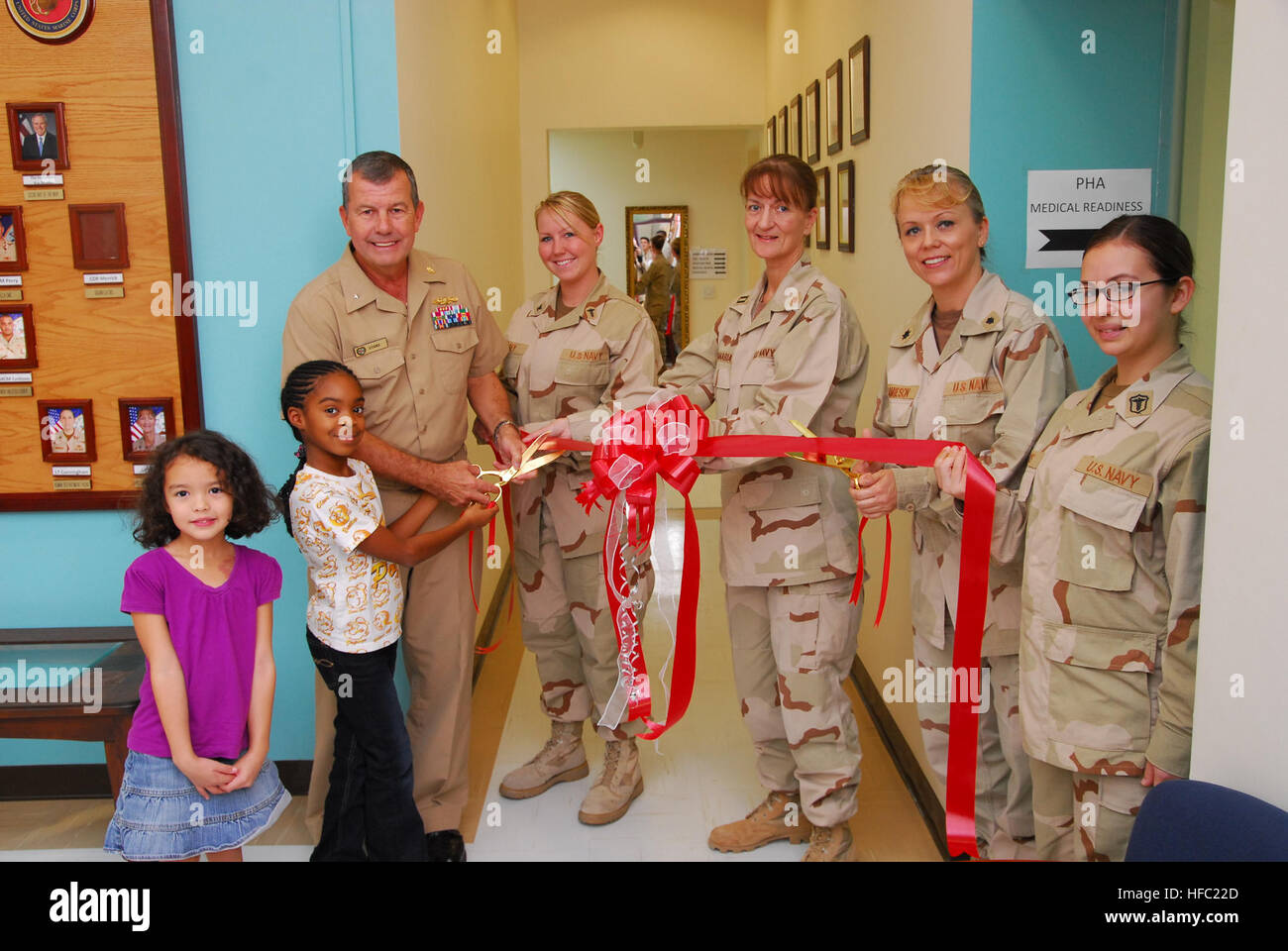 Rear Adm. Alton Stocks, commander of Naval Medical Center Portsmouth