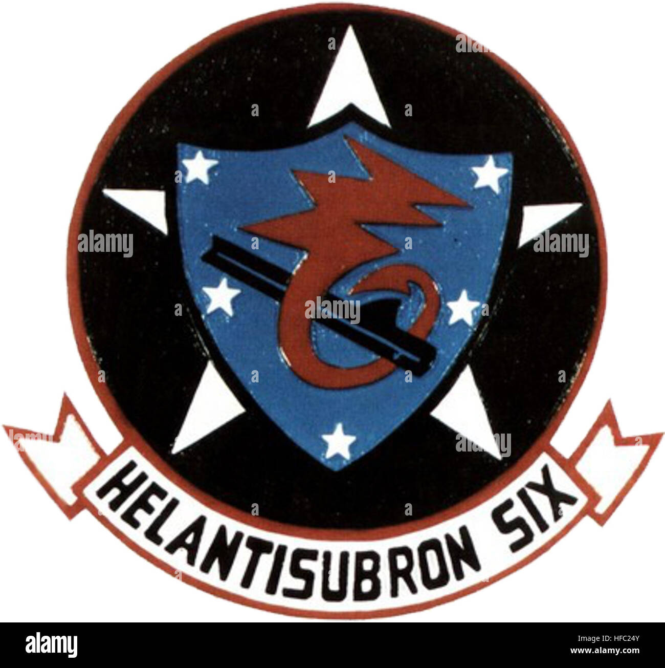 Helicopter Anti-Submarine Squadron 6 (US Navy) insignia c1977 Stock ...