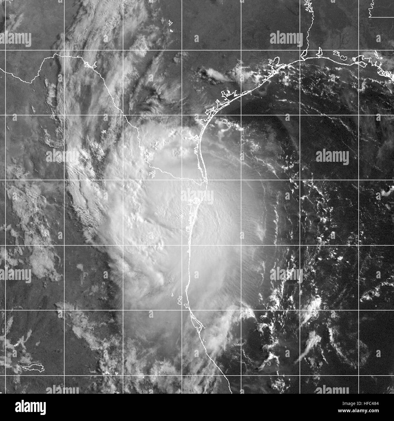 Hurricane Erika 16 aug 2003 1345Z Stock Photo Alamy