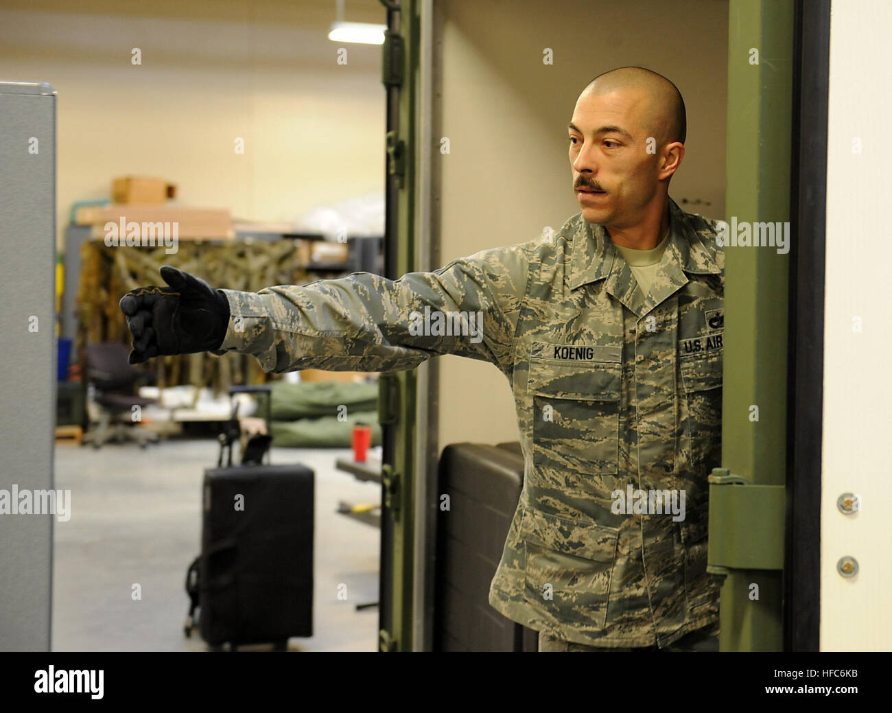 Joint Task Force Civil Support personnel conduct an equipment load-out ...