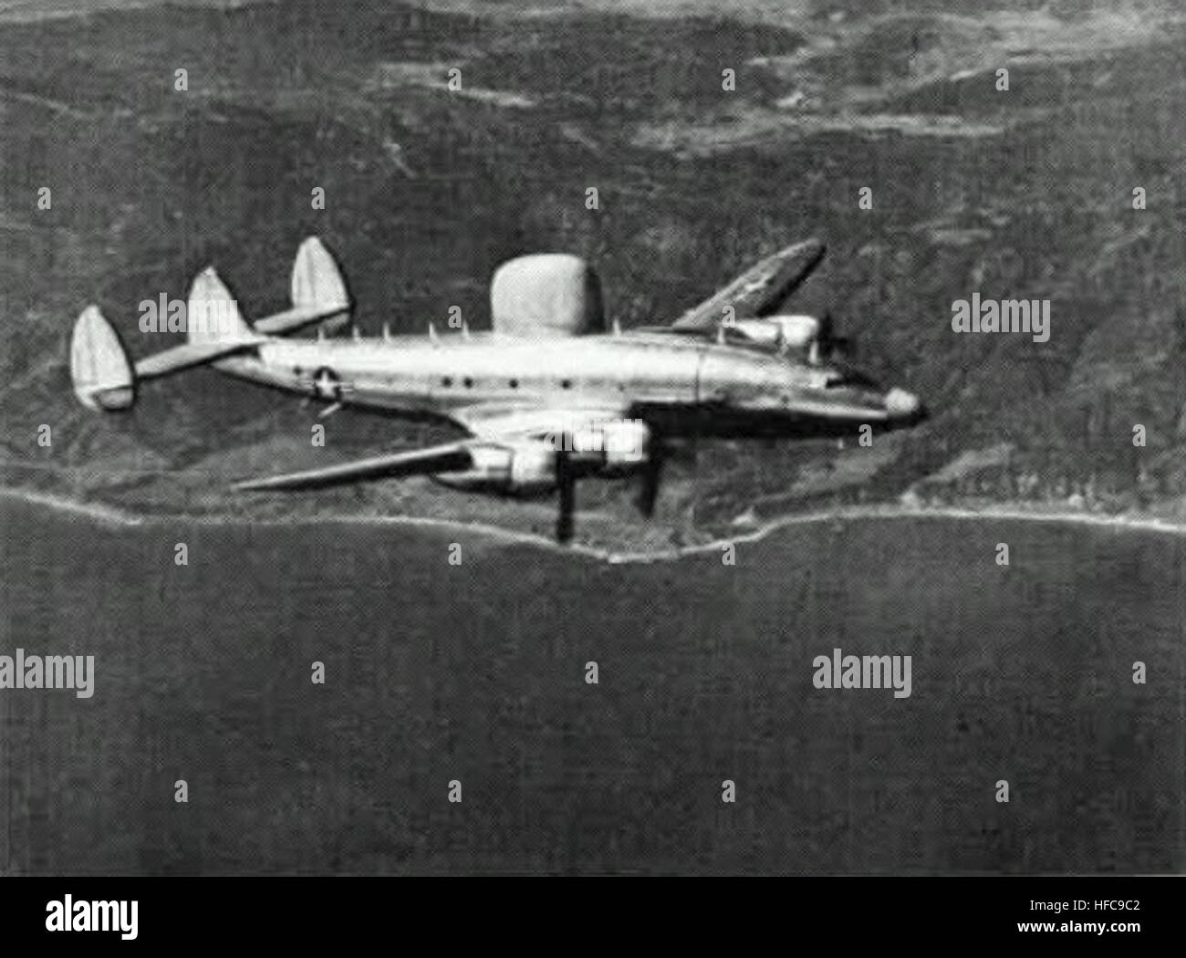 Lockheed PO-1W Warning Star, a U.S. Navy early warning aircraft, used ...