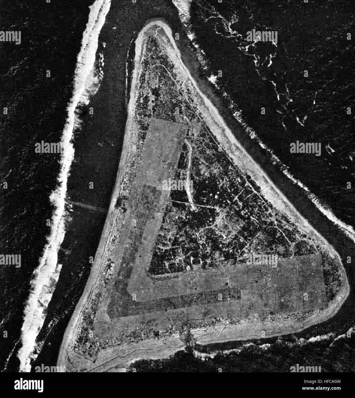 Marcus Island aerial photo 1945 Stock Photo - Alamy