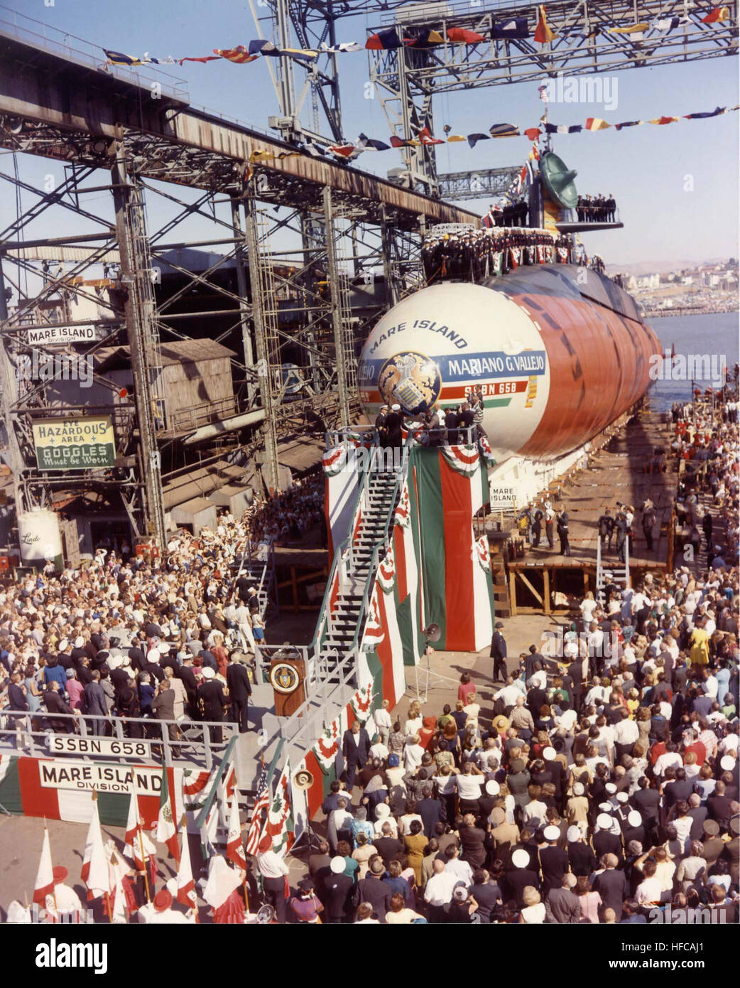 Mariano G. Vallejo launching (5 Stock Photo Alamy