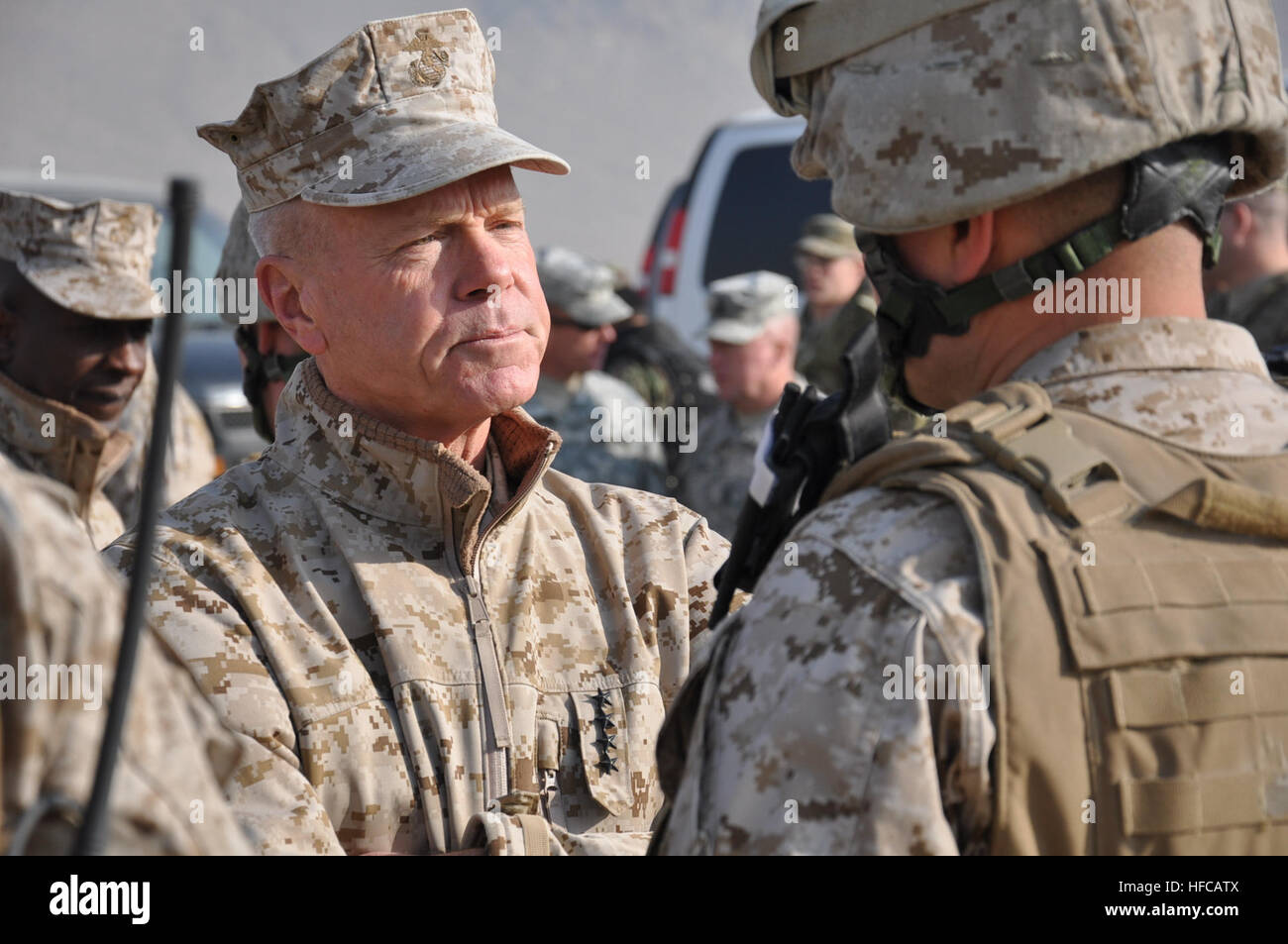 Gen. James F. Amos, Commandant of the Marine Corps, toured Kabul ...