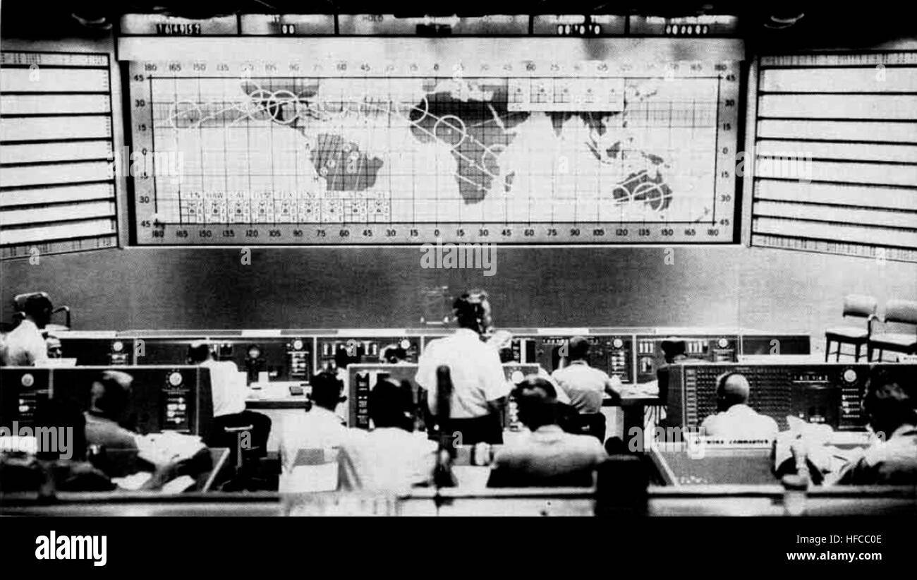 Mission control center 1962 Black and White Stock Photos & Images - Alamy
