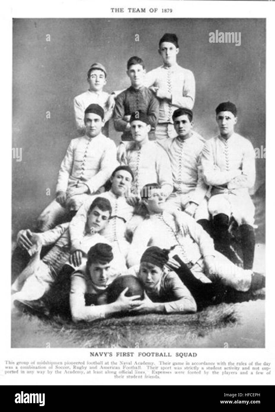 Naval Academy 1879 Football Team Stock Photo Alamy