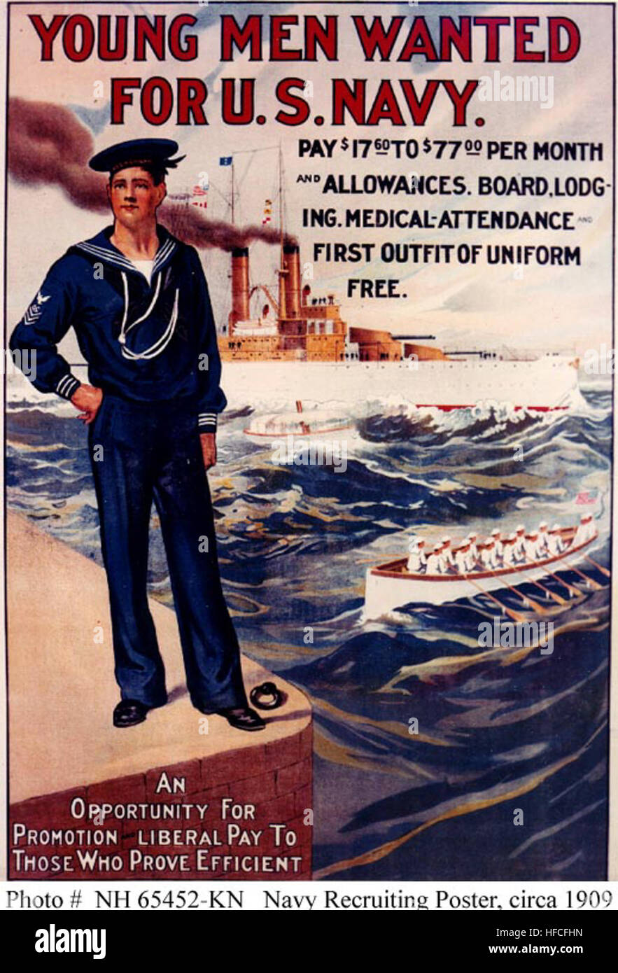 Navy recruiting poster hi-res stock photography and images - Alamy