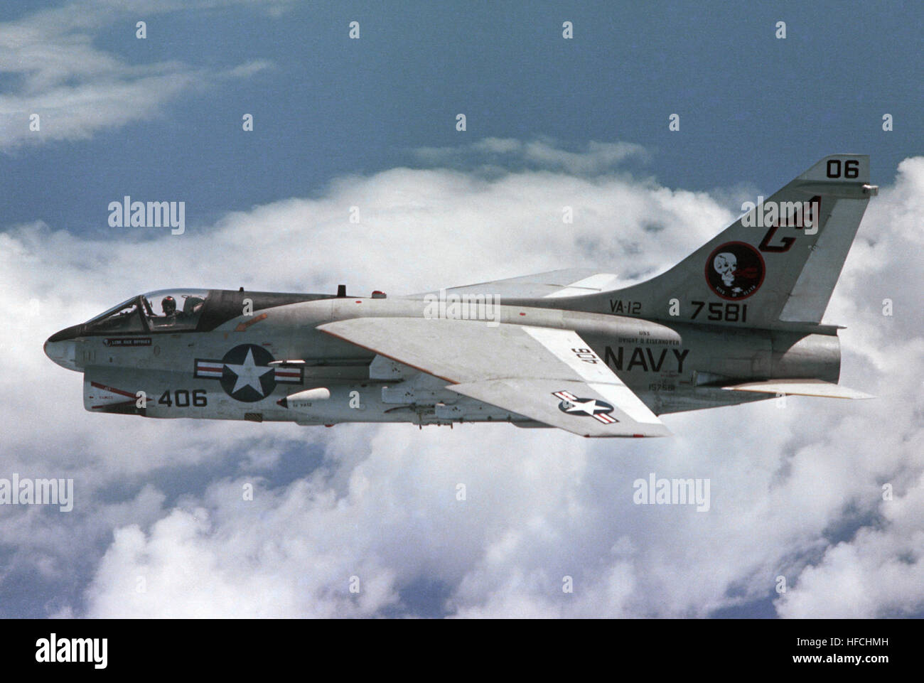 A-7E Corsair II VA-12 Stock Photo