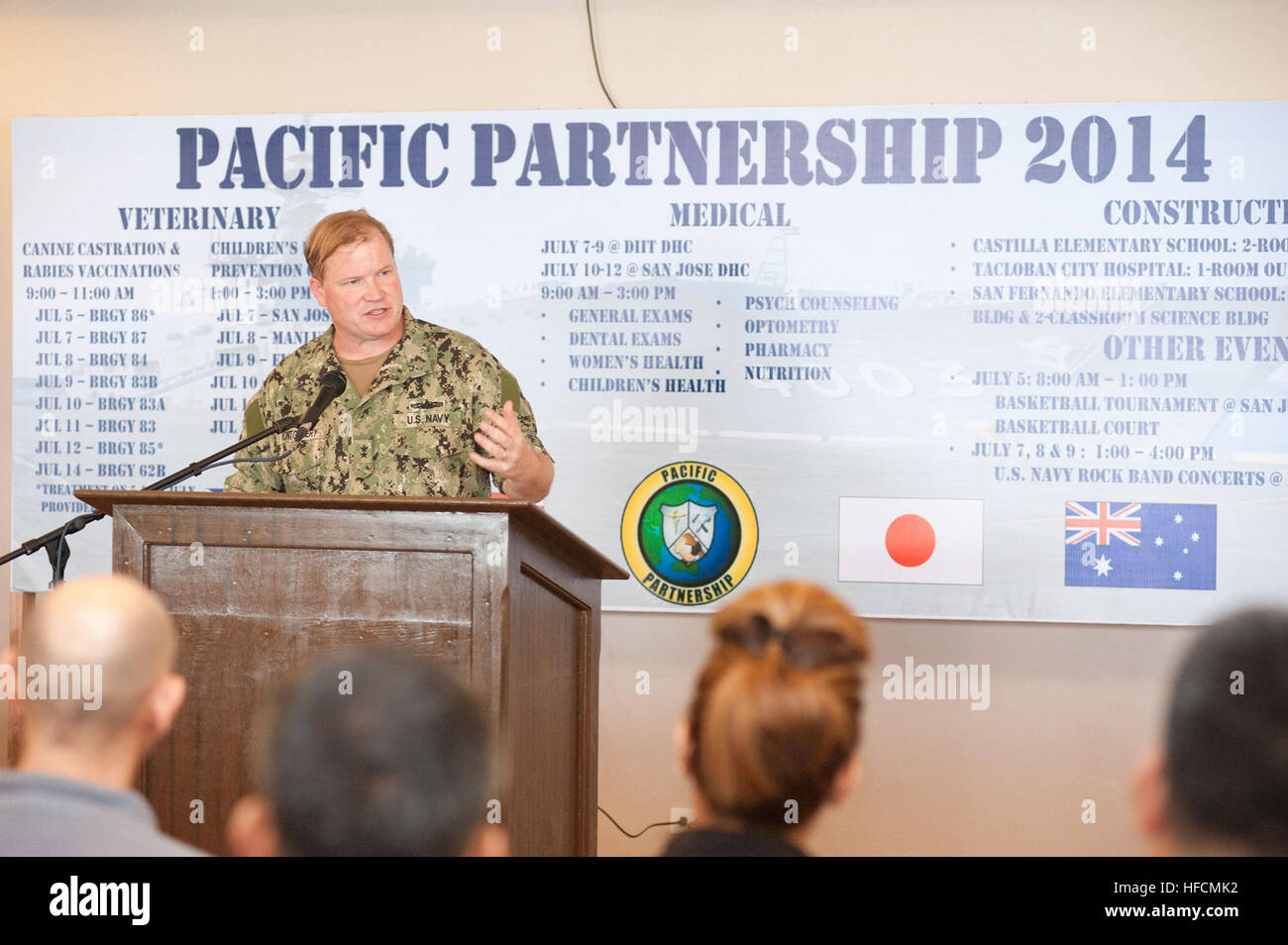Rear Adm. Mark Montgomery, commander of Battle Force U.S. 7th Fleet