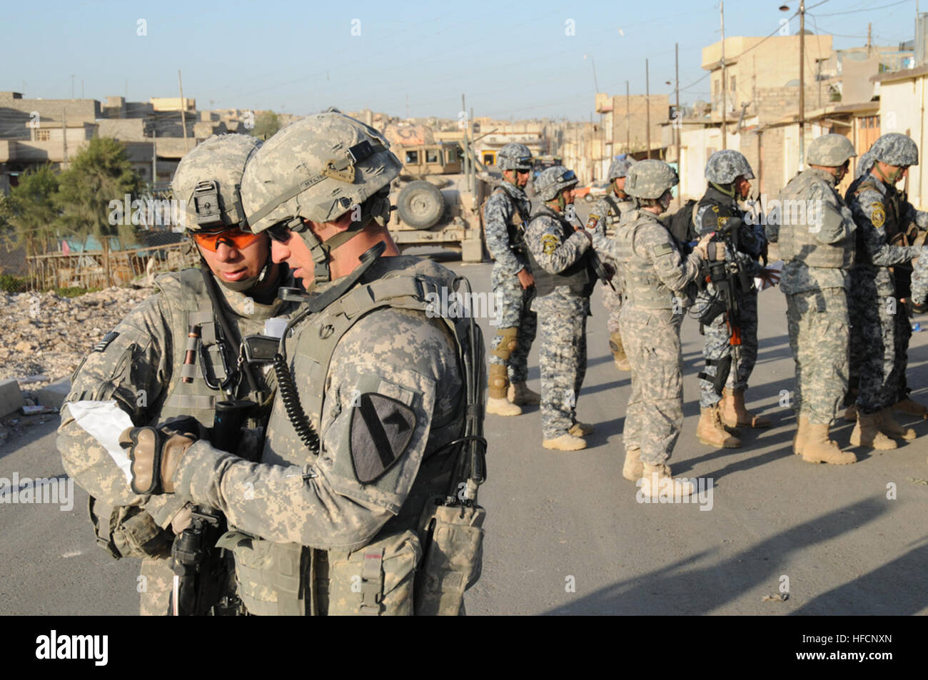 U.S. Soldiers from Bravo Troop, 4th Squad, 9th Cavalry Regiment, 2nd ...