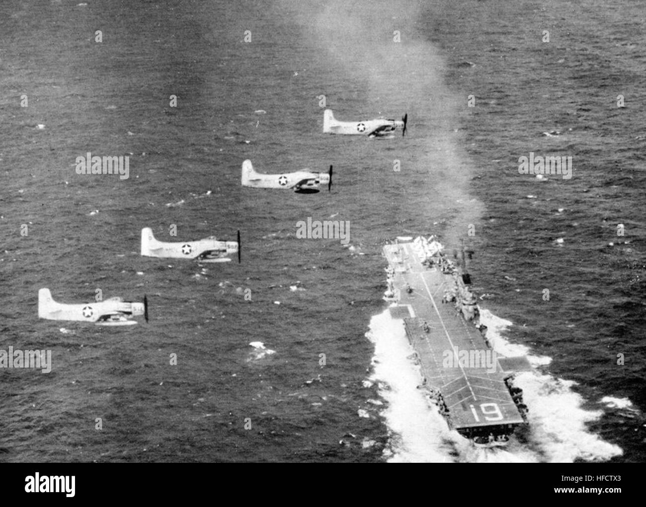 Uss hancock aircraft carrier Black and White Stock Photos & Images - Alamy