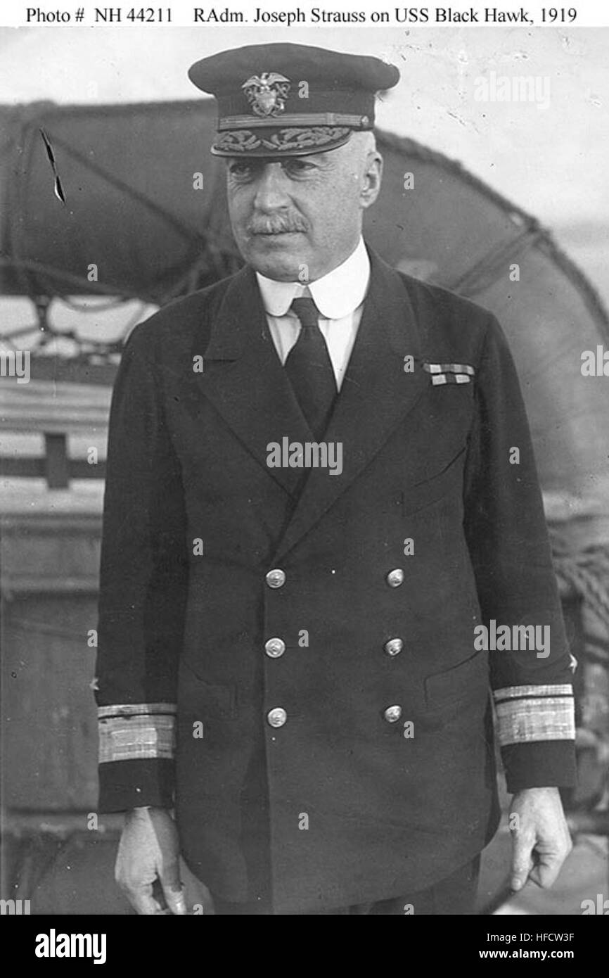 RADM Joseph Strauss in 1919 Stock Photo