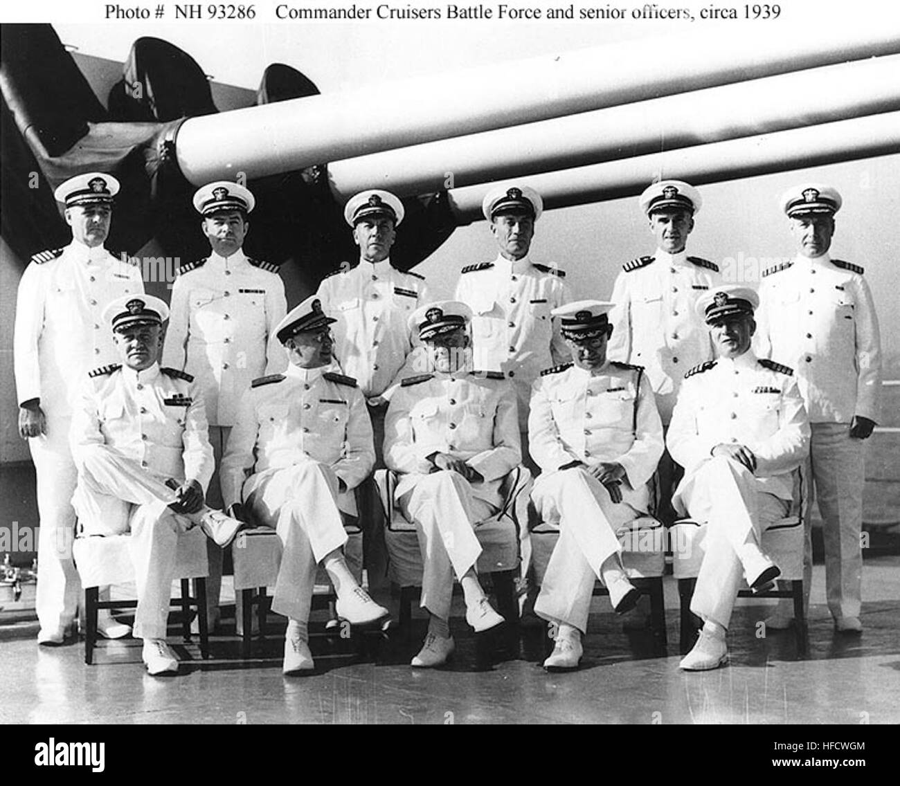 Rear Admiral Harold R. Stark and his staff, circa 1939 Stock Photo Alamy