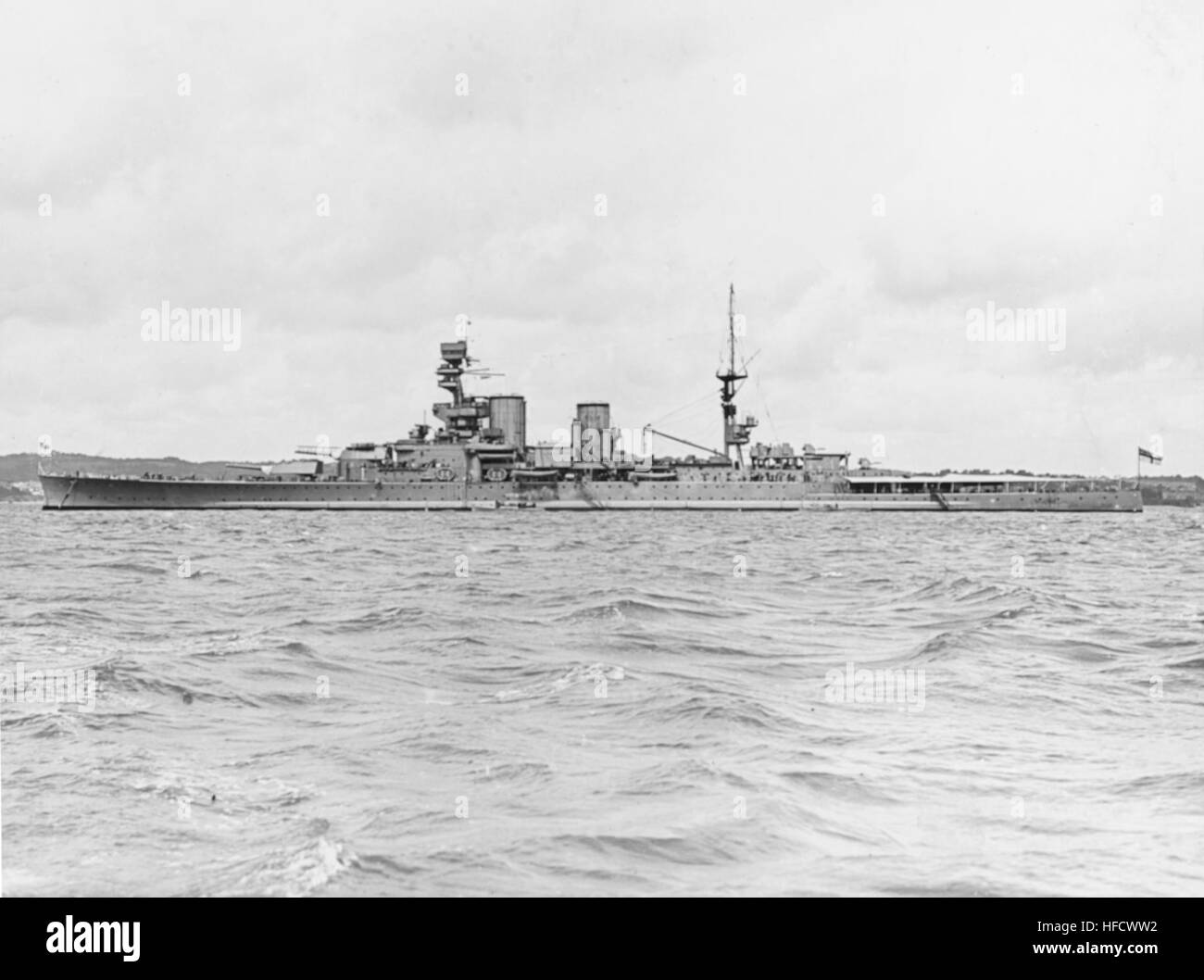 HMS Renown (British battlecruiser, 1916) photographed circa the later ...
