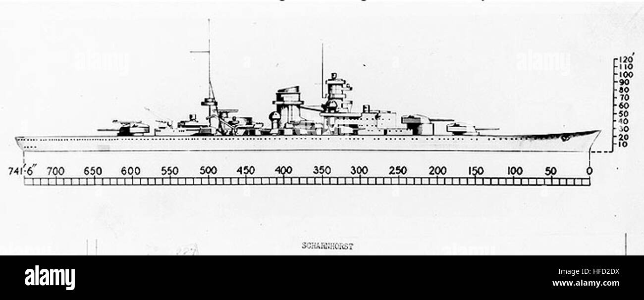 Линкор гнейзенау чертежи