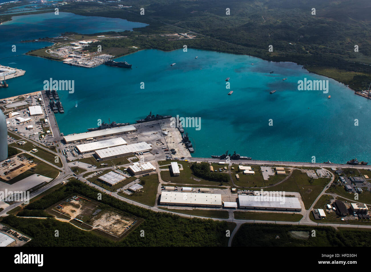 U.S. Naval Base Guam at Apra Harbor hosts 22 ships including U.S. and ...