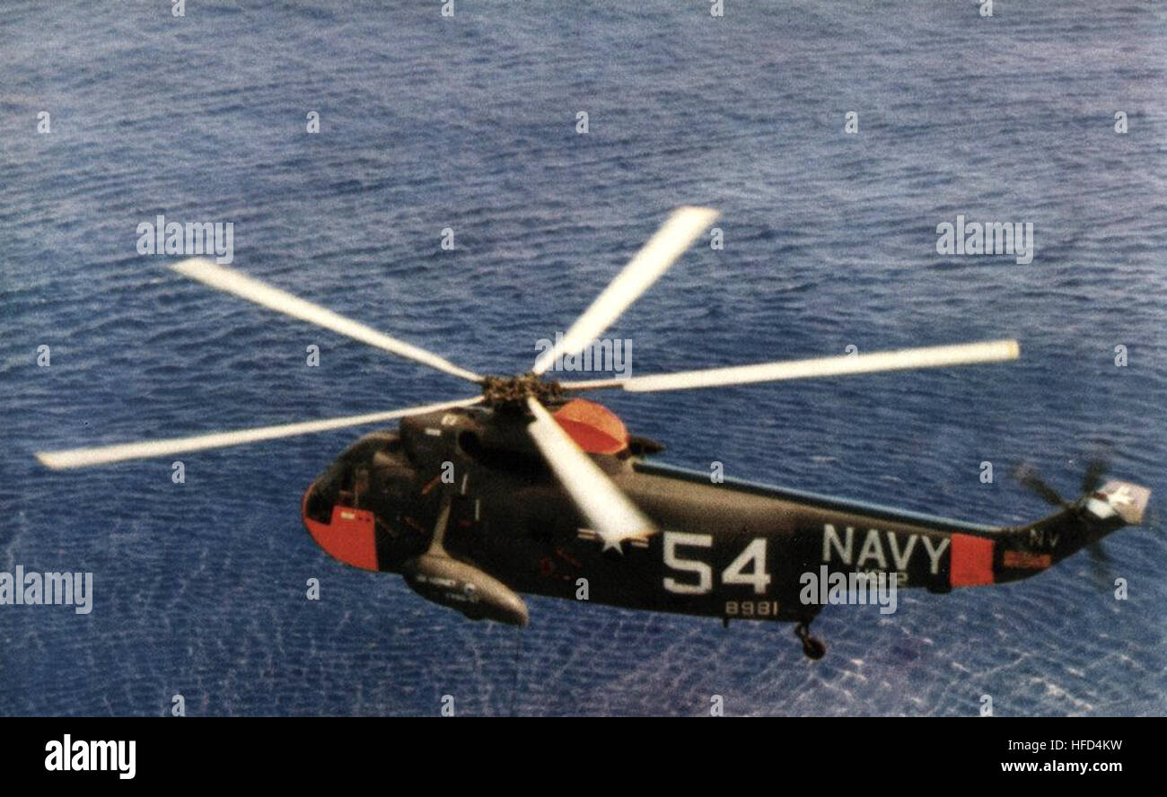 Sikorsky SH-3A Sea King of HS-2 in flight c1963 Stock Photo - Alamy