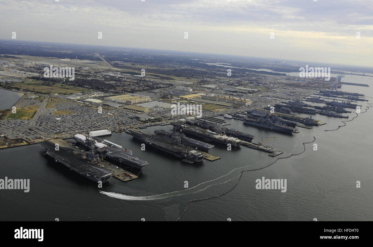 Norfolk Dec 20 2012 The Aircraft Carriers Uss Dwight D Eisenhower