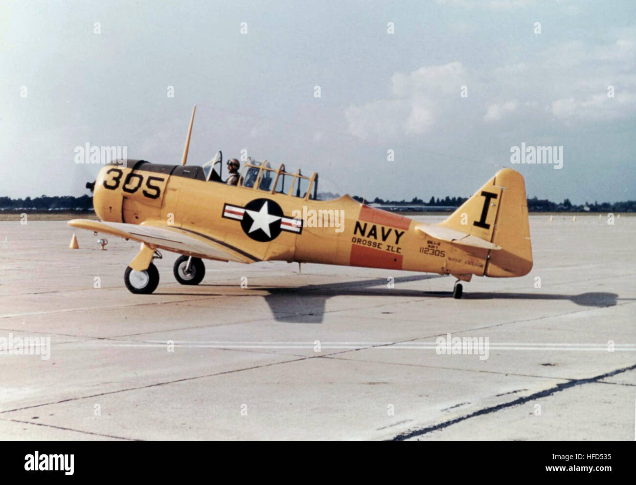 SNJ6 Naval Air Reserve at NAS Grosse Ile c1952 Stock Photo Alamy