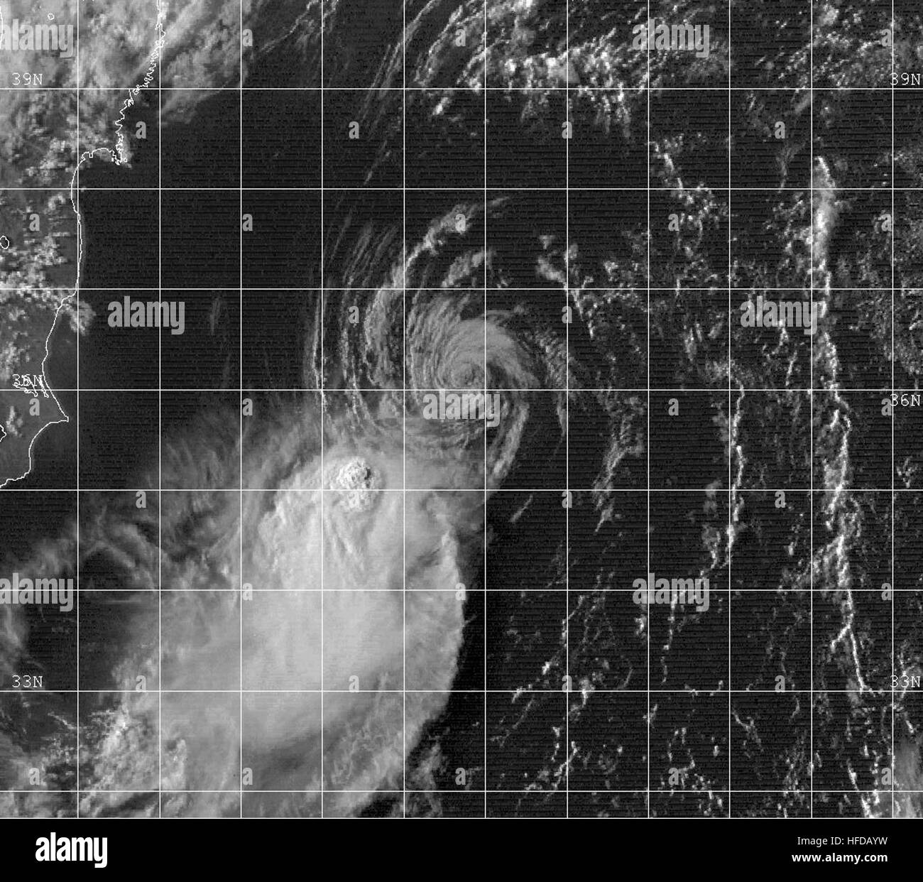 Tropical Depression 18W 1999 Stock Photo Alamy