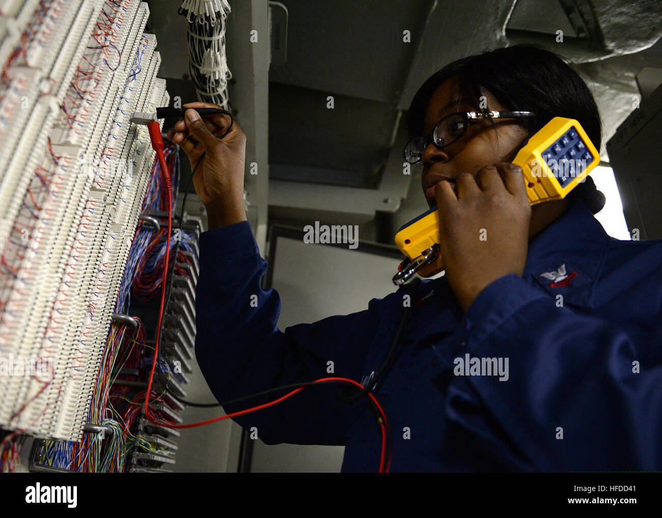 Interior communications electrician 2nd class hires stock photography