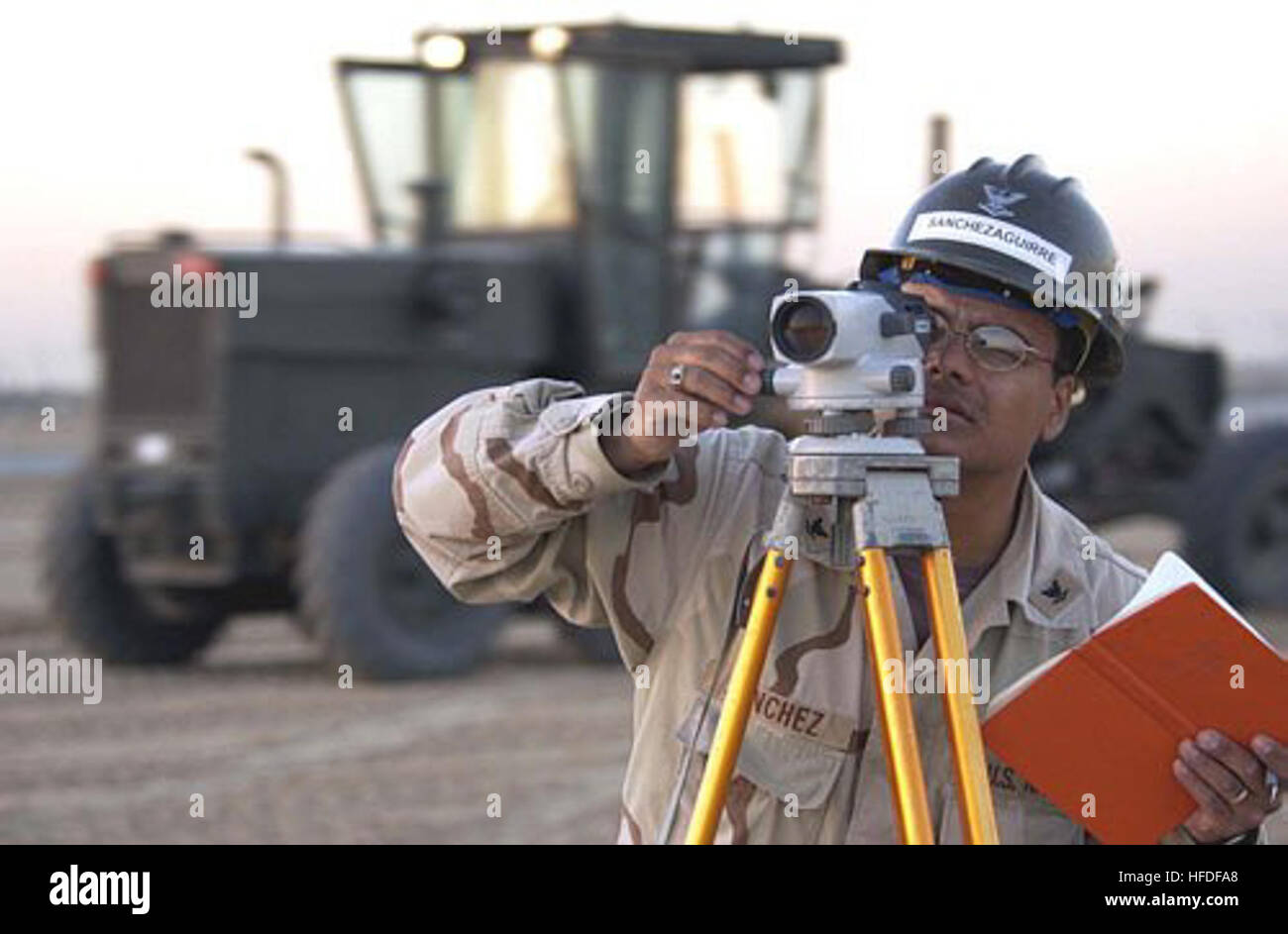 Us land survey officer Stock Photo Alamy