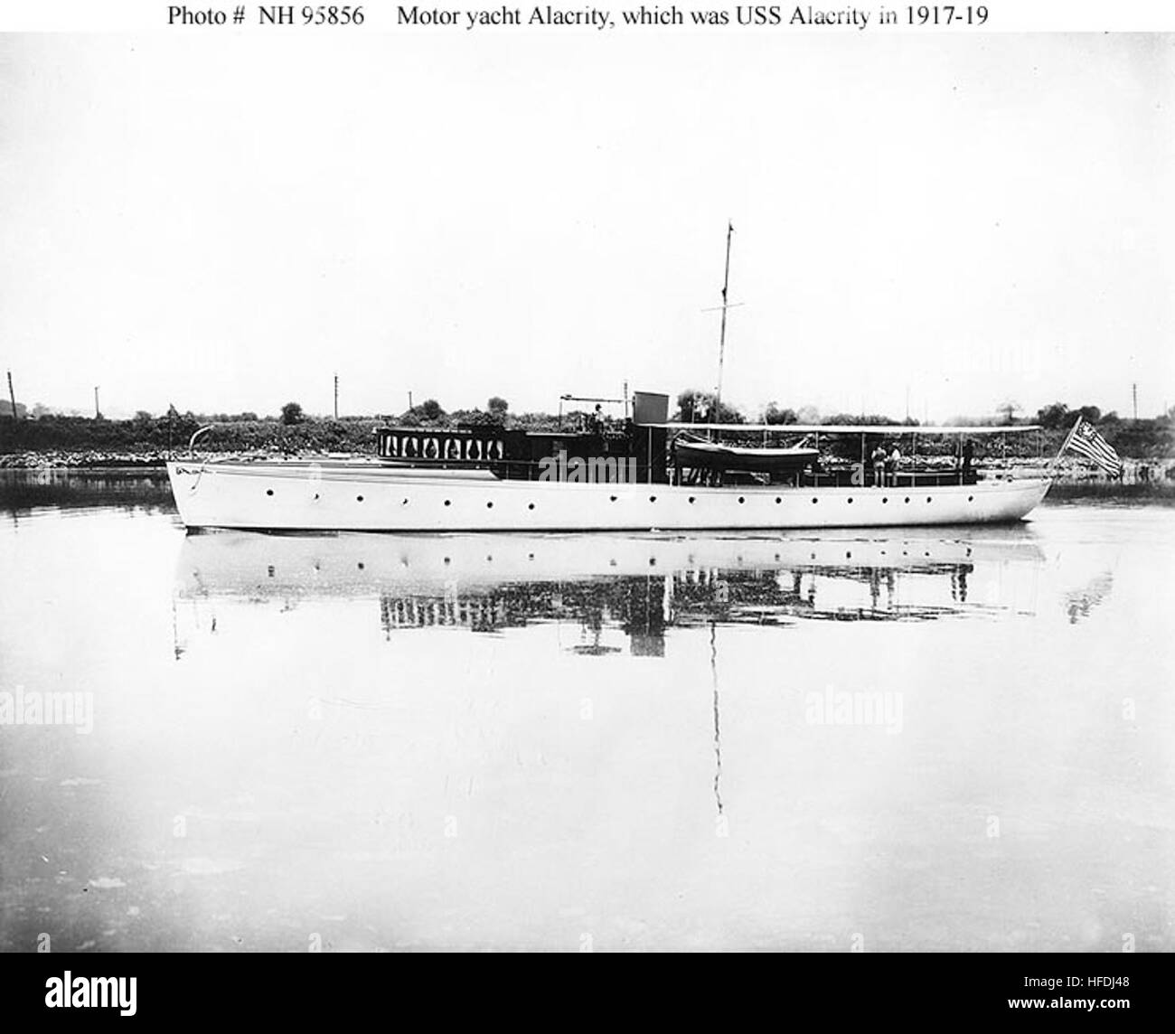 Alacrity (U.S. Motor Yacht, 1910) Stock Photo