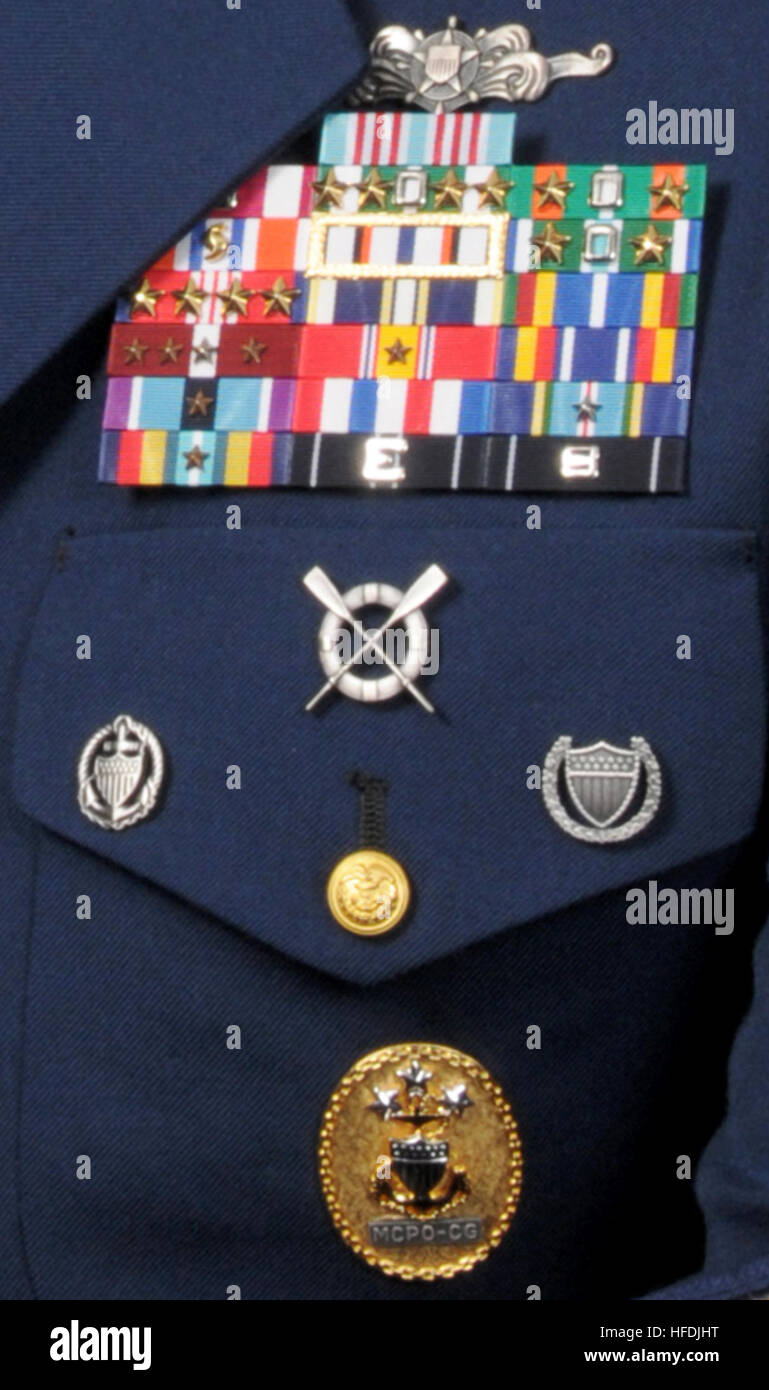 USCG Awards and Insignia Example Stock Photo Alamy