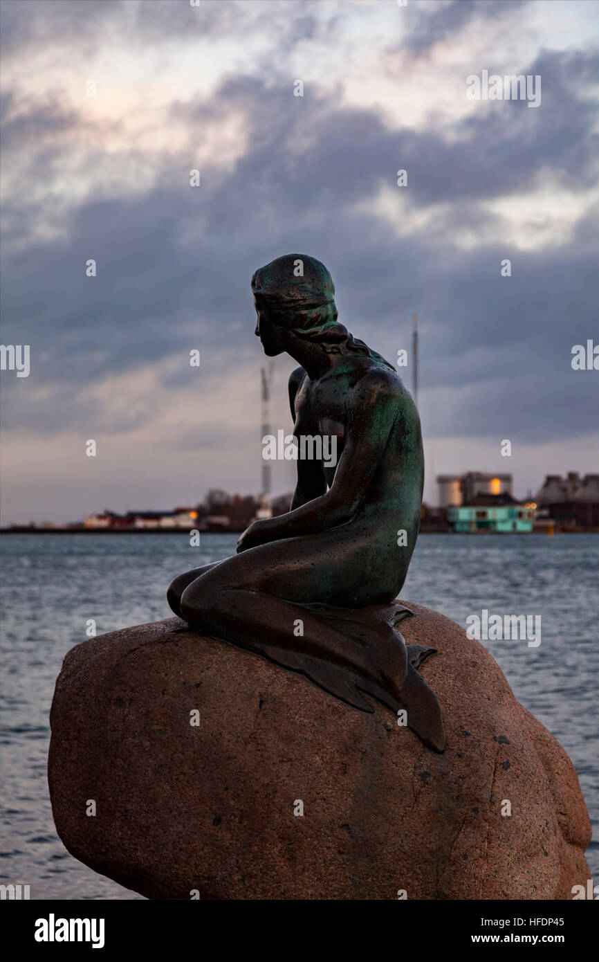 The famous little mermaid statue in Copenhagen, Denmark Stock Photo Alamy