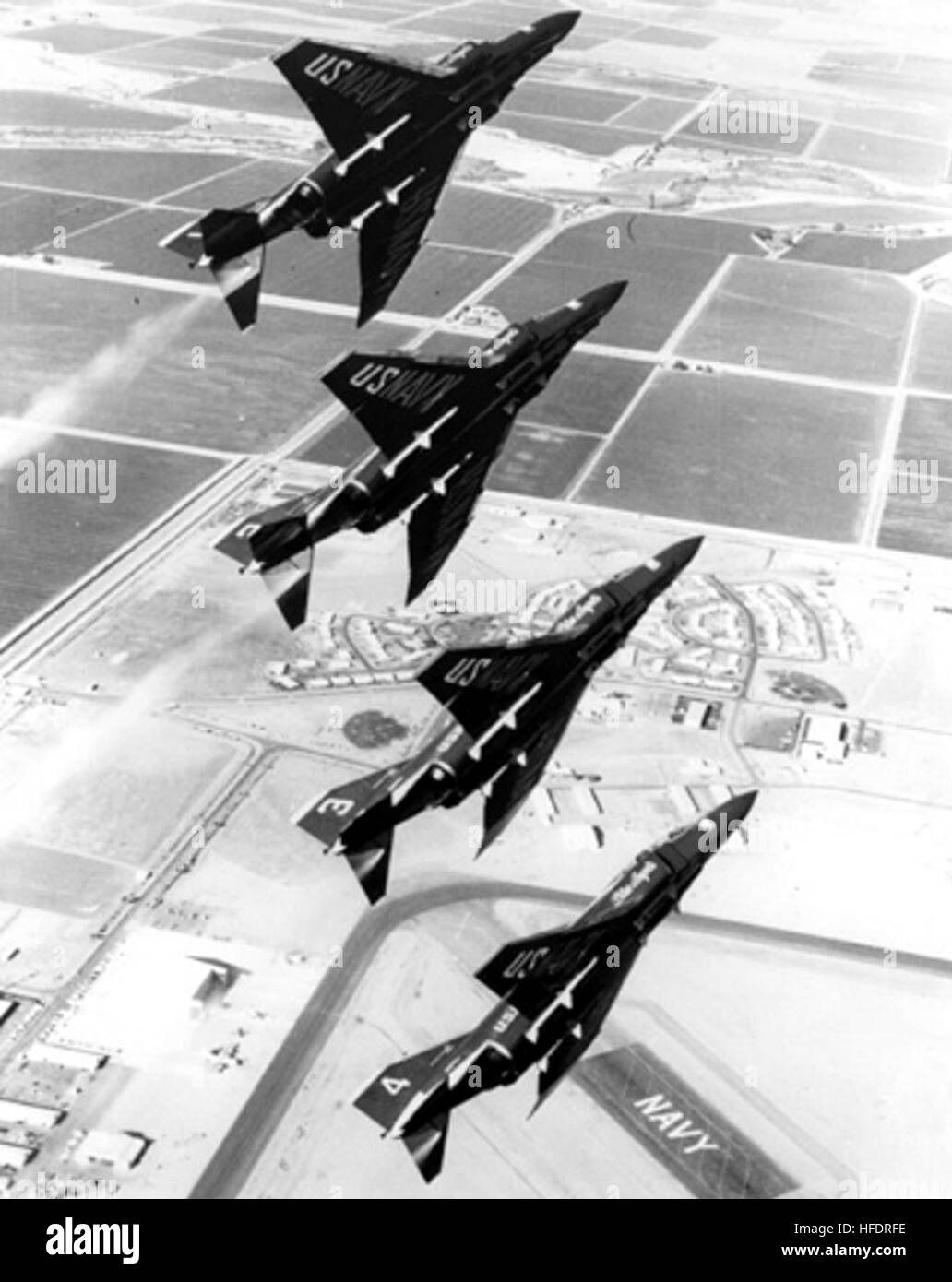 Blue Angels F4J Phantoms formation 1969 Stock Photo Alamy