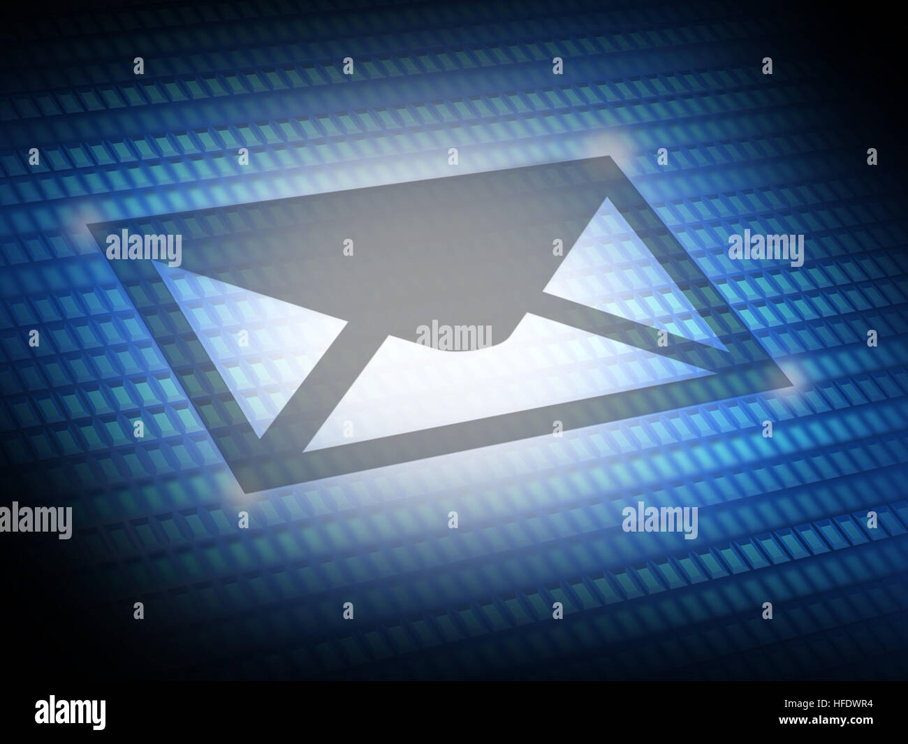Send email icon digital image Stock Photo