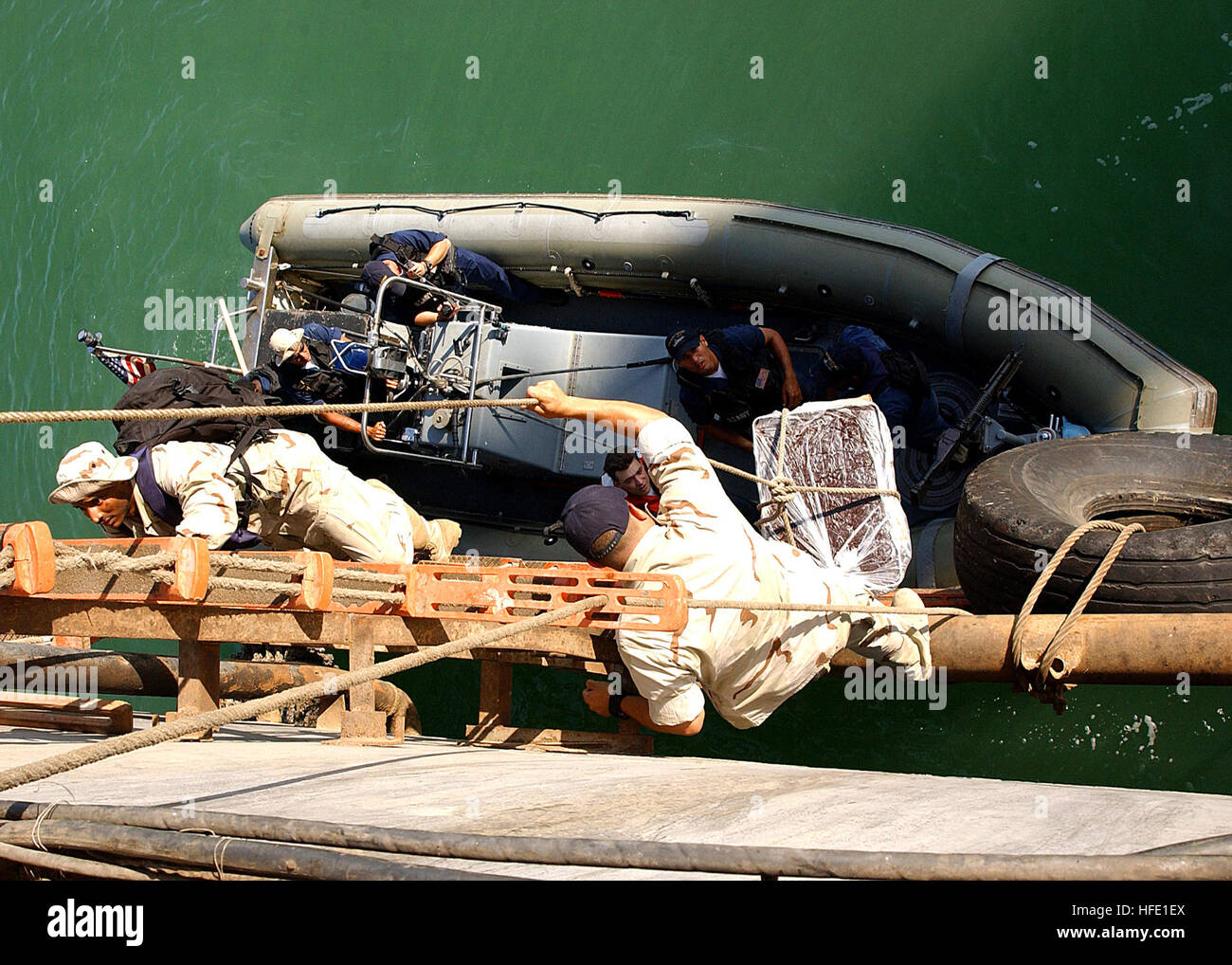Lpd Rhib A Rigid Hull Inflatable Boat (RHIB) from USS Shreveport (LPD 12 ...