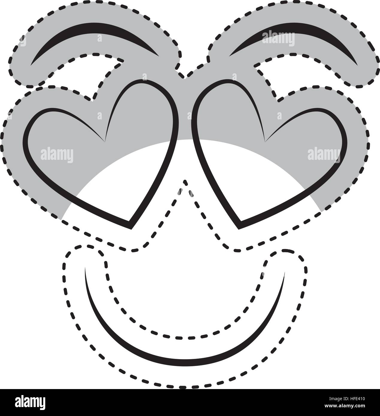 Kawaii style facial expression vector illustration design Stock Vector ...